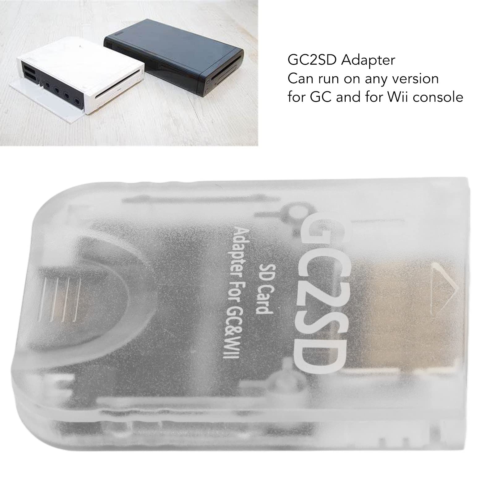 GOWENIC GC2SD Adattatore microSD GameCube trasparente 512GB