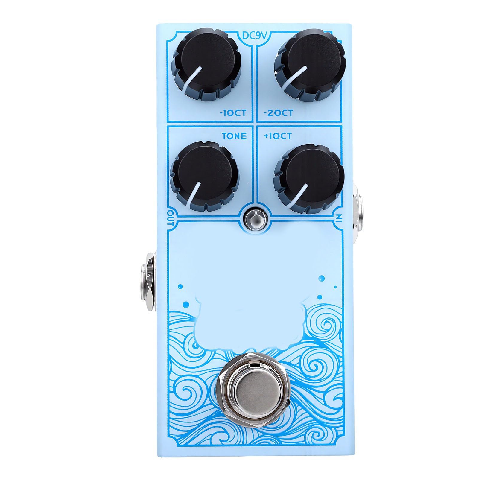 Gowenic Pedale Ottava chitarra stompbox alluminio compatto