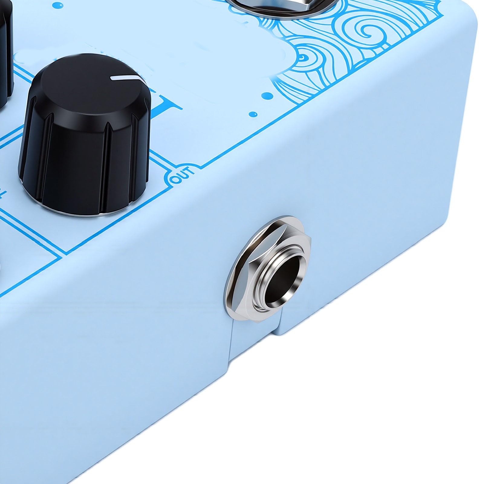 Gowenic Pedale Ottava chitarra stompbox alluminio compatto