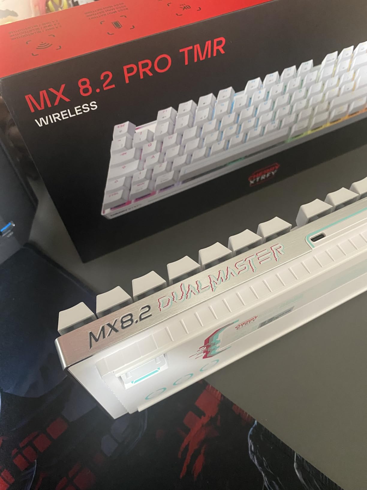 Cherry Xtrfy MX 8.2 Pro Tastiera Gaming TKL Bianca AZERTY