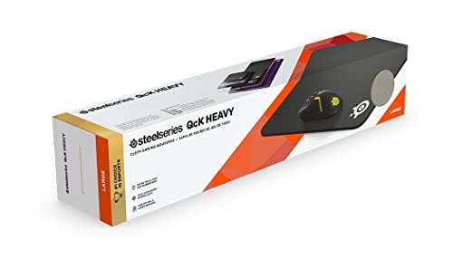 SteelSeries QcK Heavy tappetino mouse nero spesso 6 mm