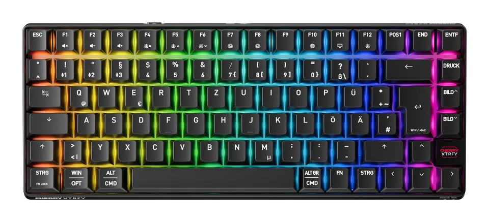 Cherry Xtrfy K33 Compact Tastiera Wireless DE Nera 75%