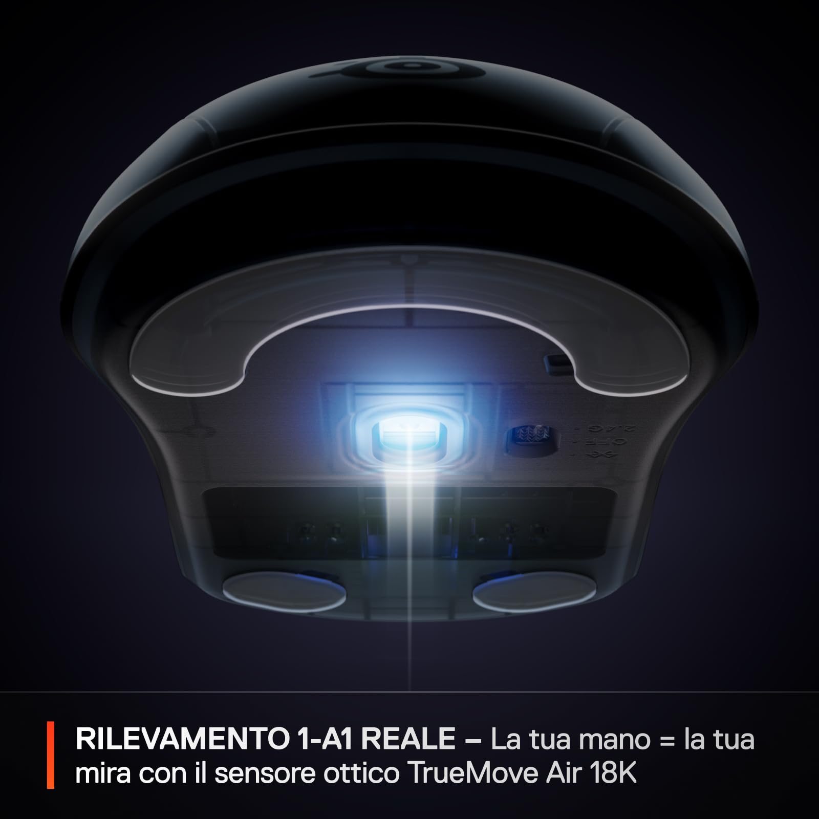 SteelSeries Rival 3 Wireless Gen 2 mouse gaming Aqua 18000 DPI
