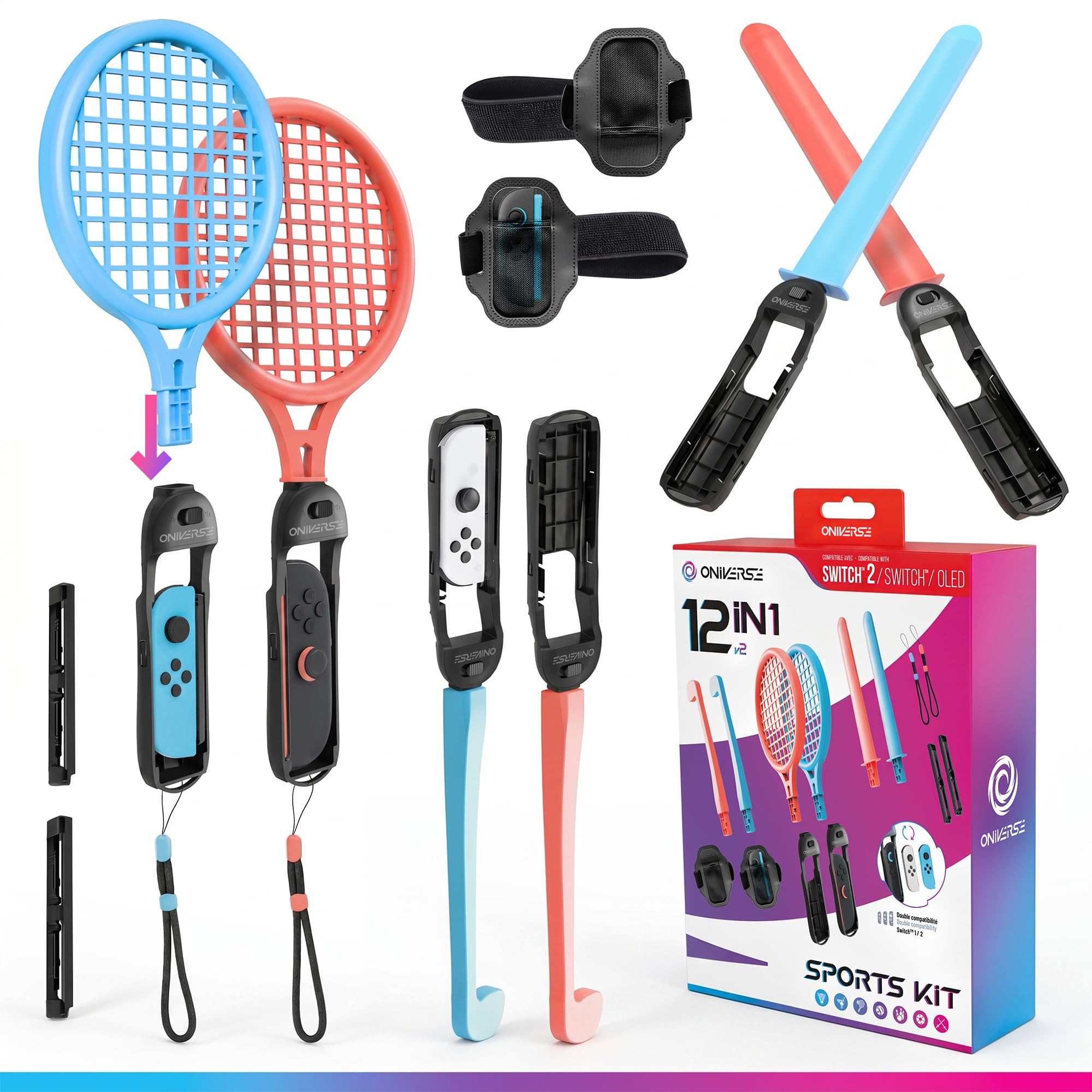 Oniverse kit accessori Switch 12 in 1 Sports Joy-Con