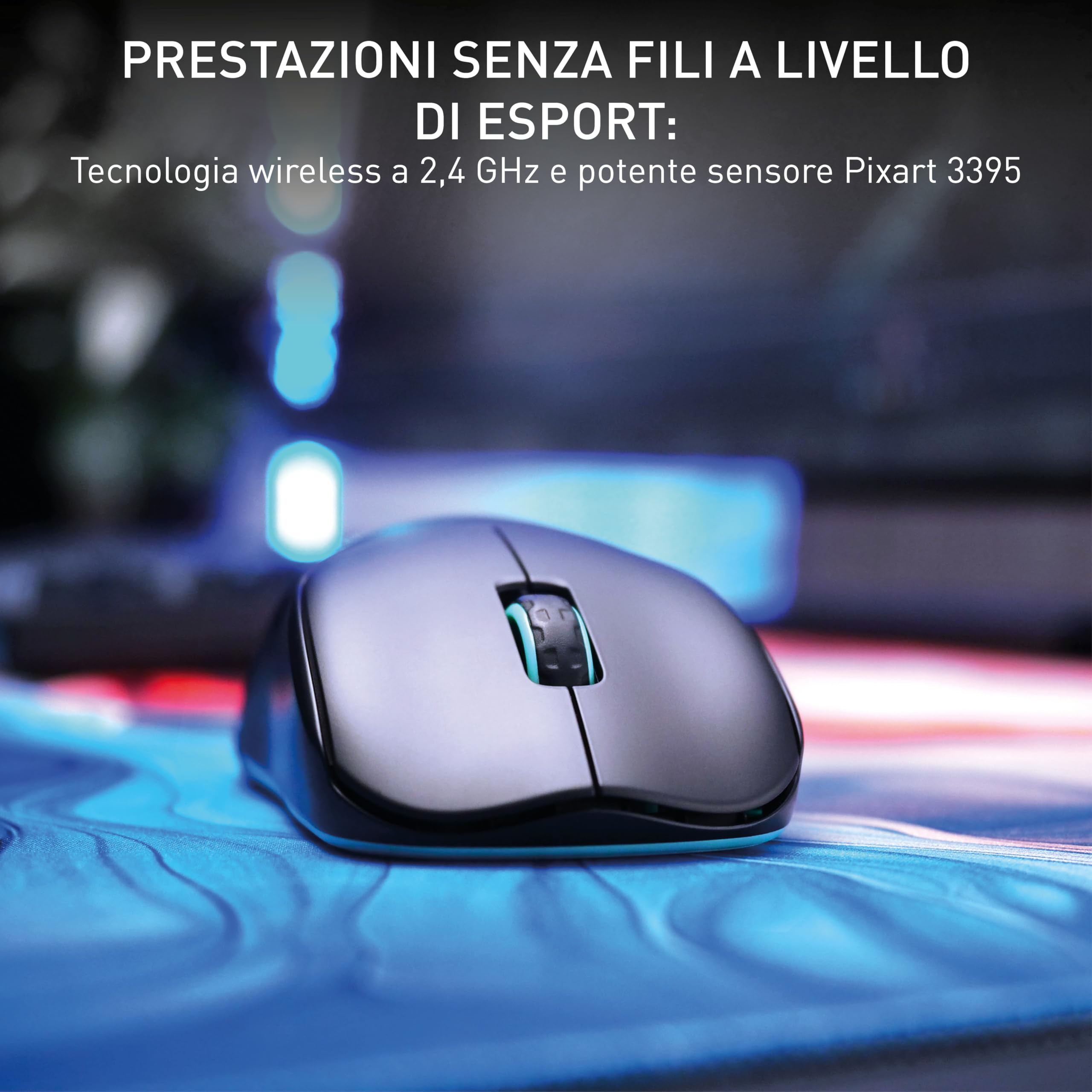 Cherry Xtrfy M68 Wireless Mouse Gaming Nero 53 g