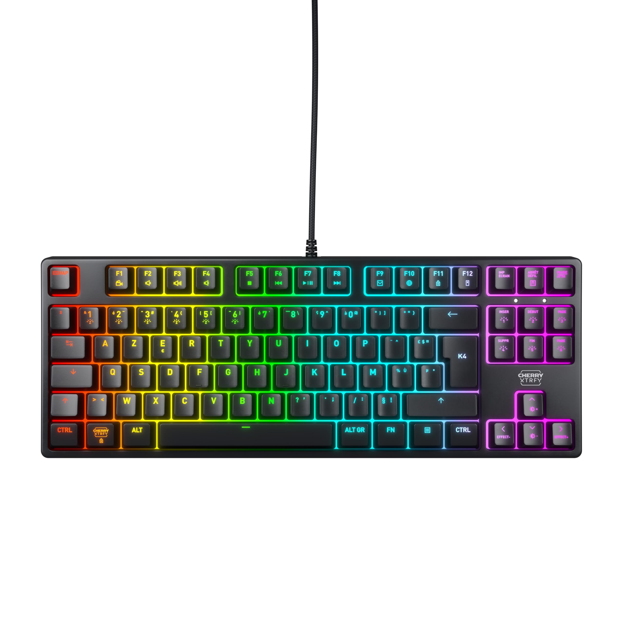 Cherry Xtrfy K4V2 TKL tastiera meccanica bianca AZERTY MX Red