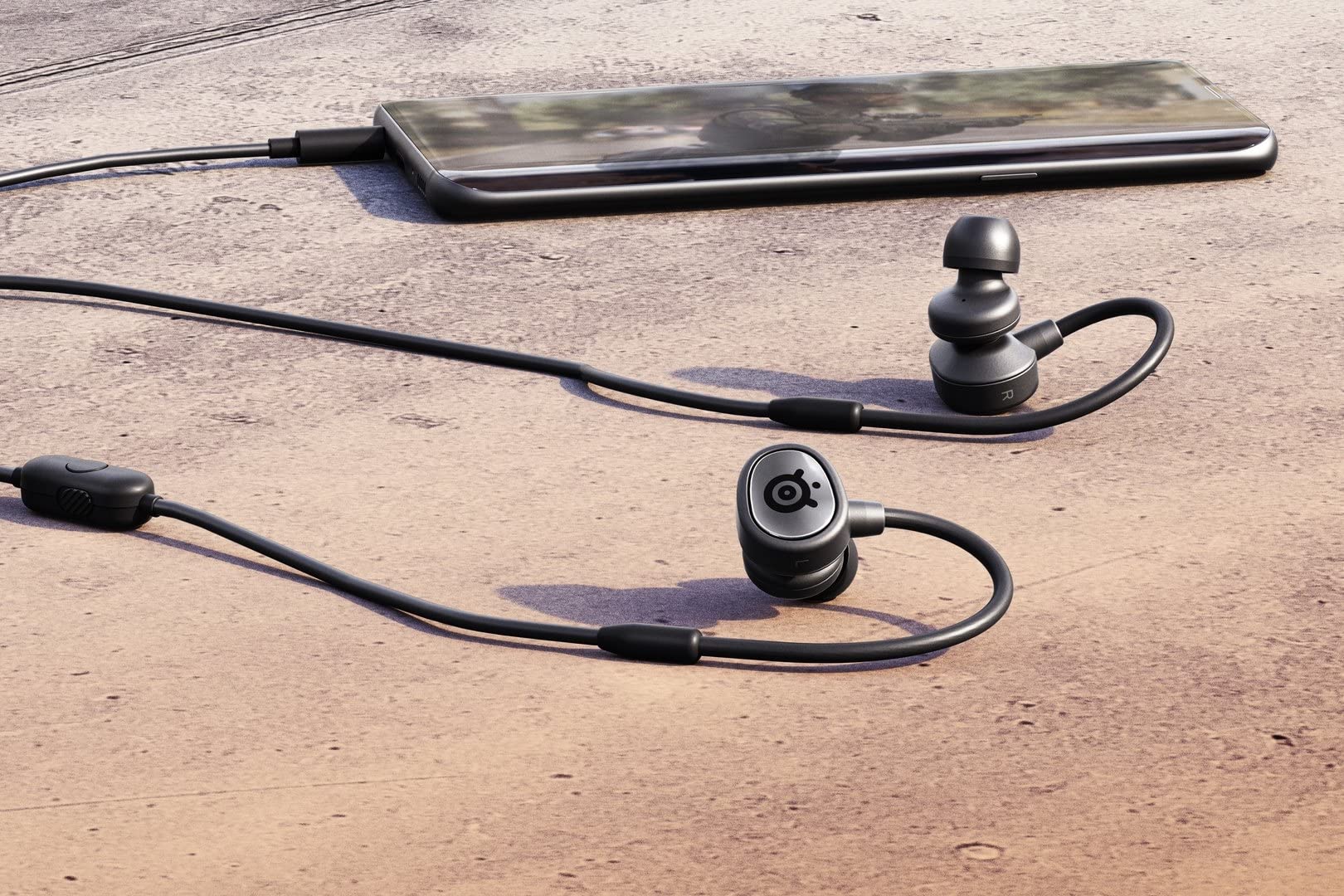 SteelSeries Tusq Cuffie In-Ear Nere Doppio Microfono Mobile