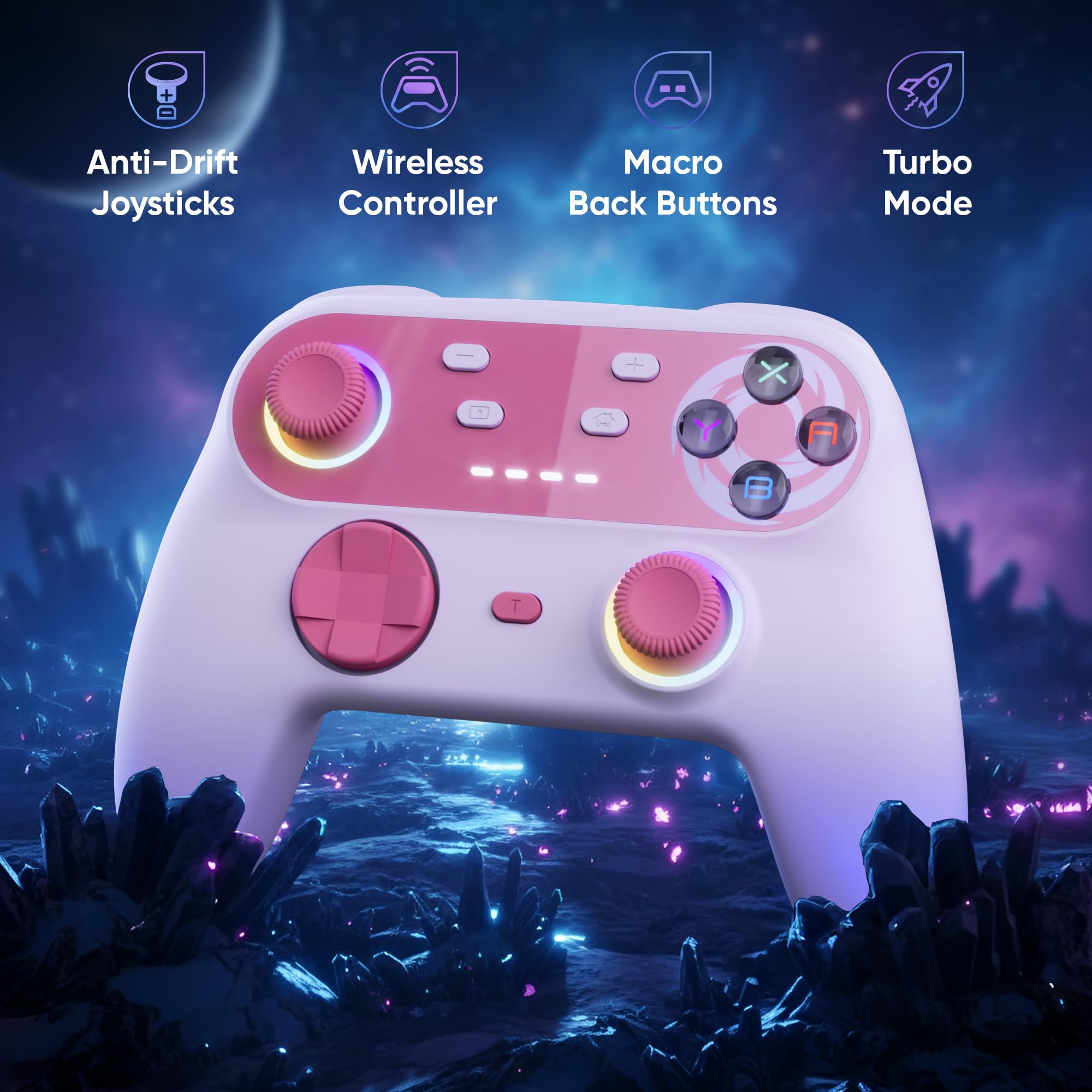 Oniverse Walli Controller Wireless Switch Rosa Hall Effect