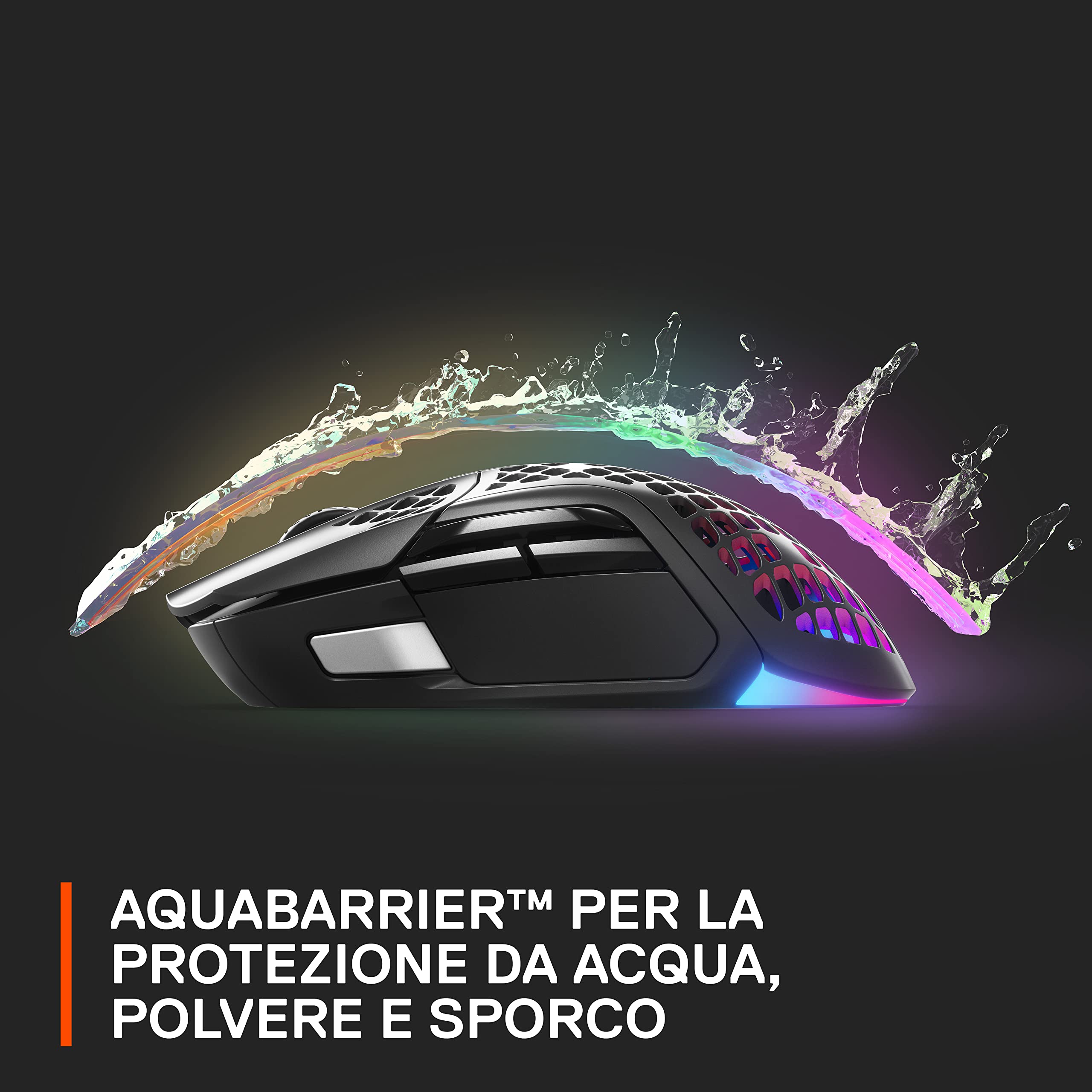 SteelSeries Aerox 5 Wireless mouse gaming 74g IP54 senza fili