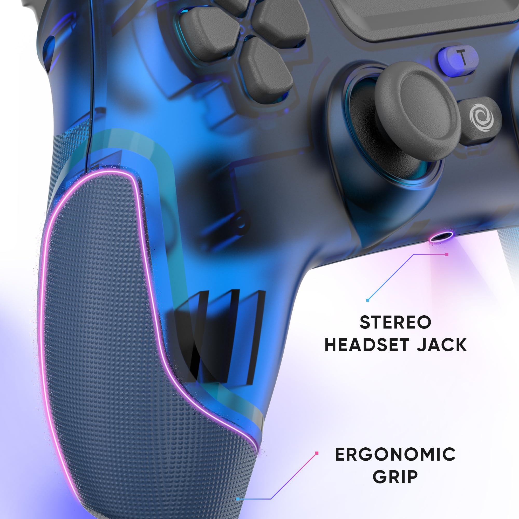 Oniverse Revolt Controller Wireless PS4 PC Neptune Blue jack cuffie