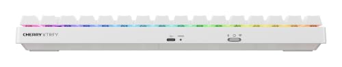 CHERRY XTRFY K33 Tastiera Compact QWERTZ RGB Bianca