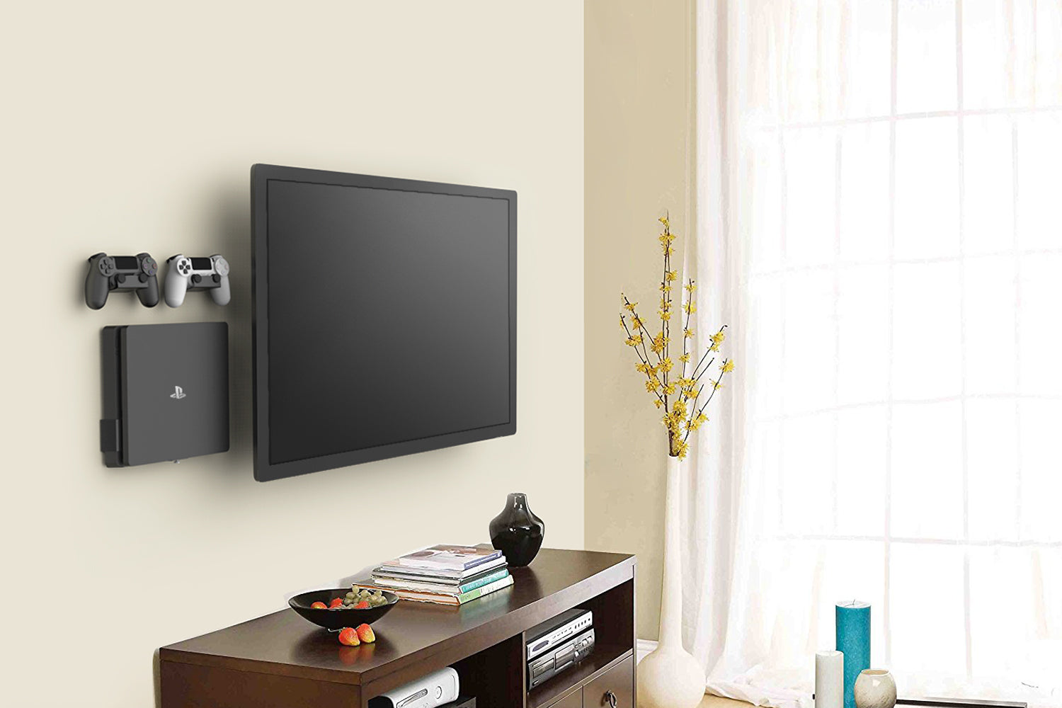 Monzlteck Controller Mount staffa muro controller PS4 2 pezzi
