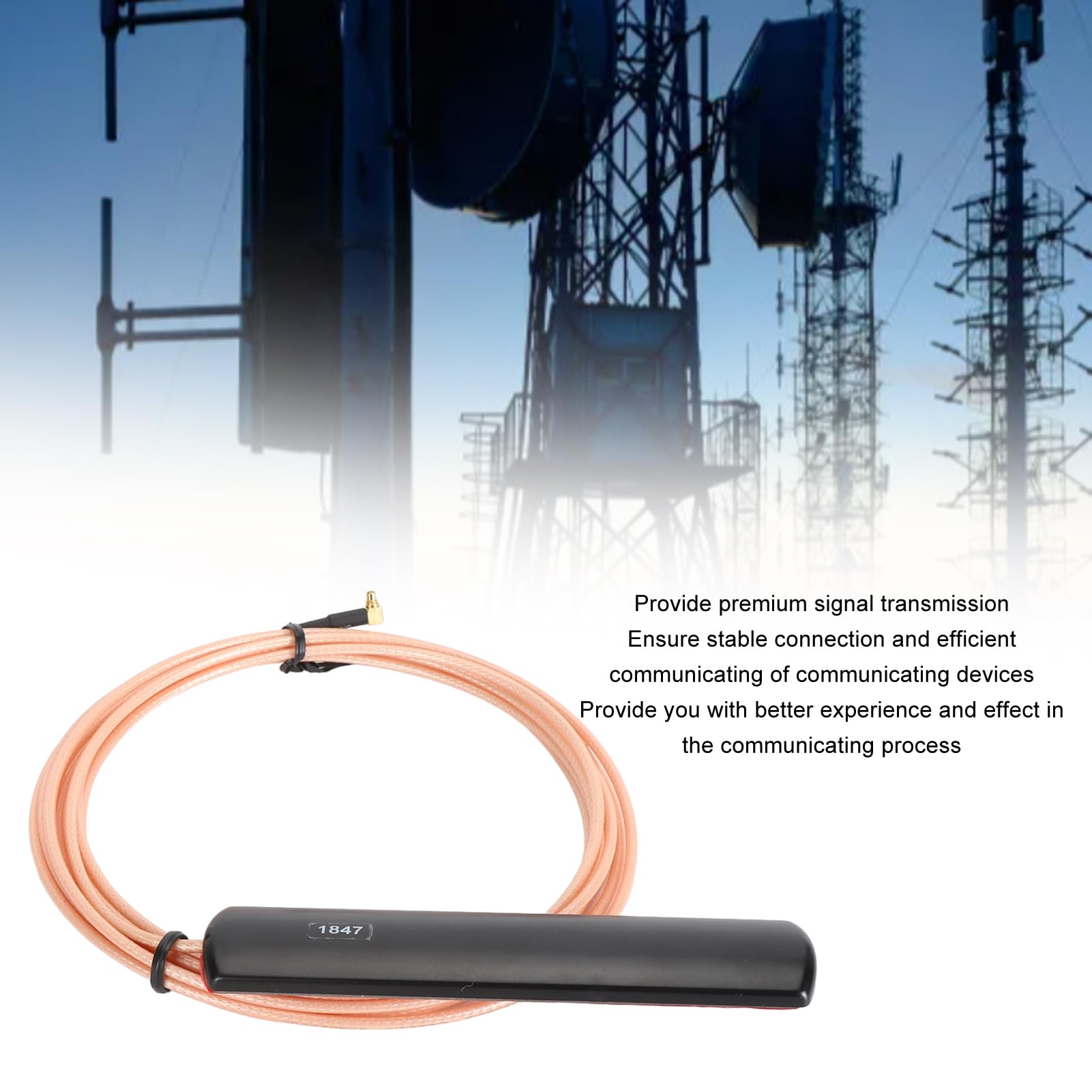 GOWENIC Antenna MMCX Antenna GSM GPRS Cavo 3m ABS