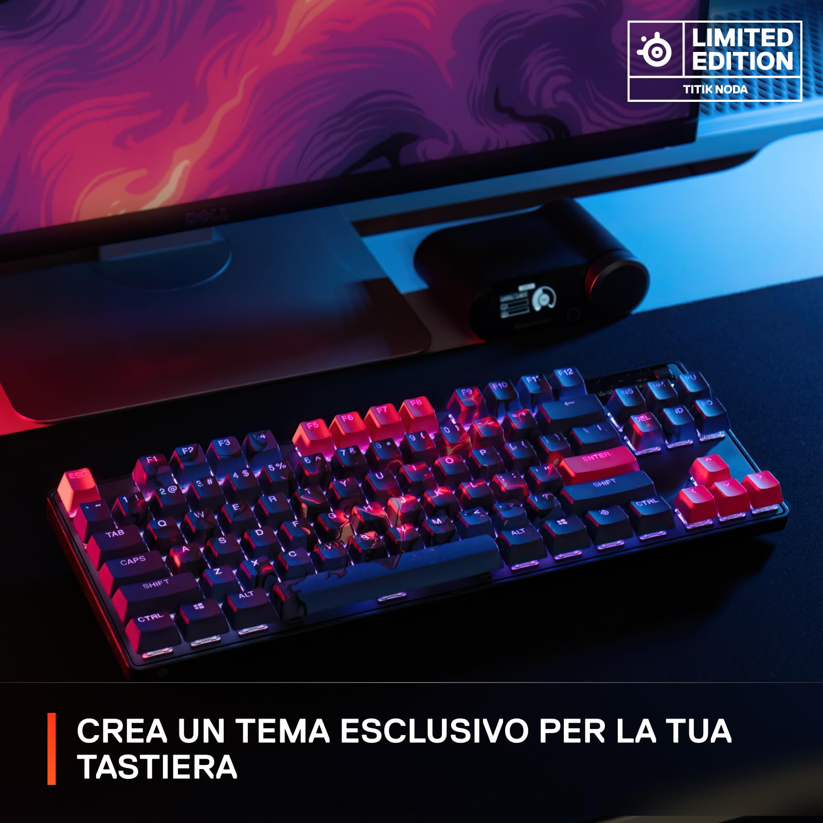 SteelSeries copritasti gaming PBT pudding Titik Noda 104 tasti