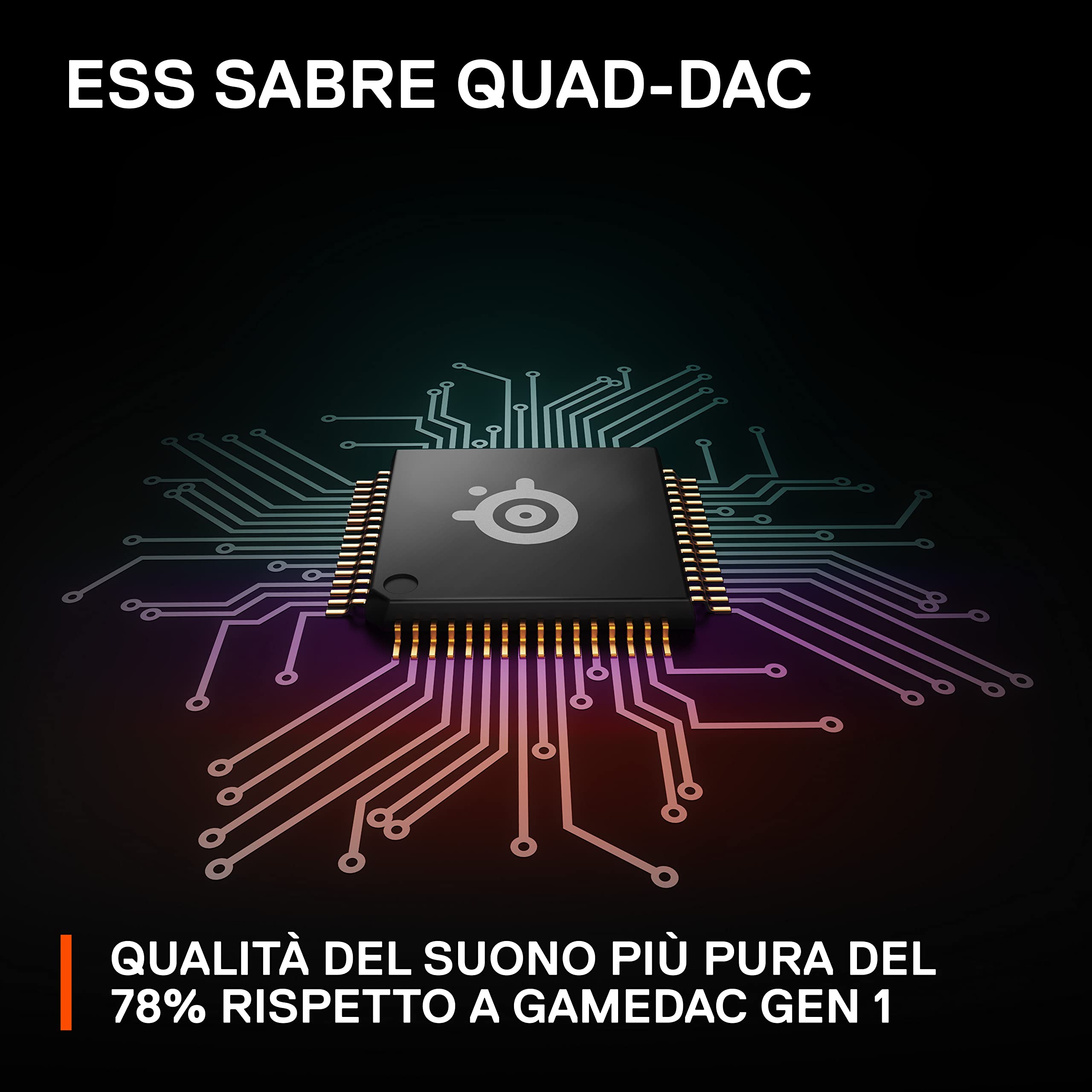 SteelSeries GameDAC Gen 2 amplificatore audio Hi-Res PC PS5