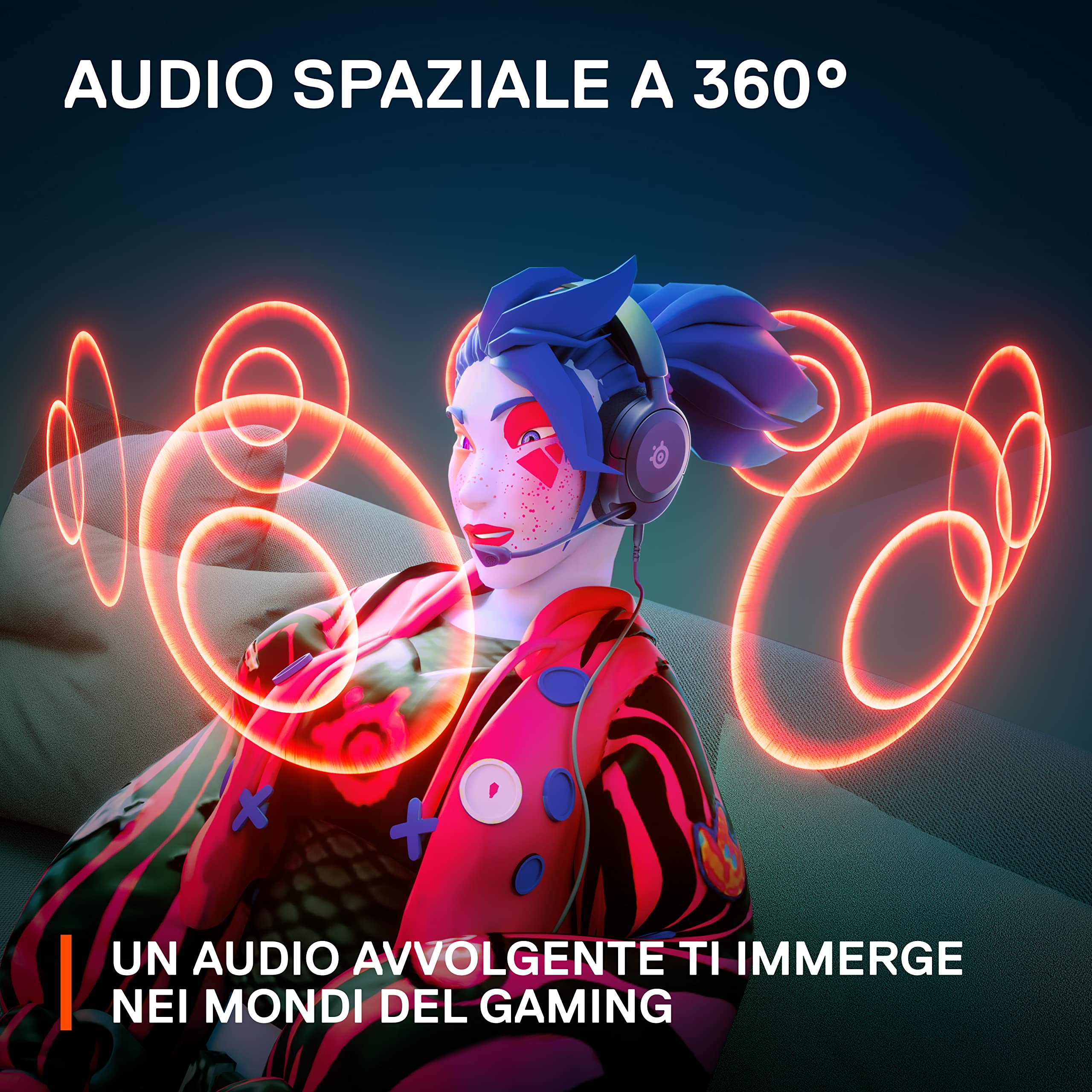SteelSeries Arctis Nova 1X Cuffie Gaming Xbox PC Nere