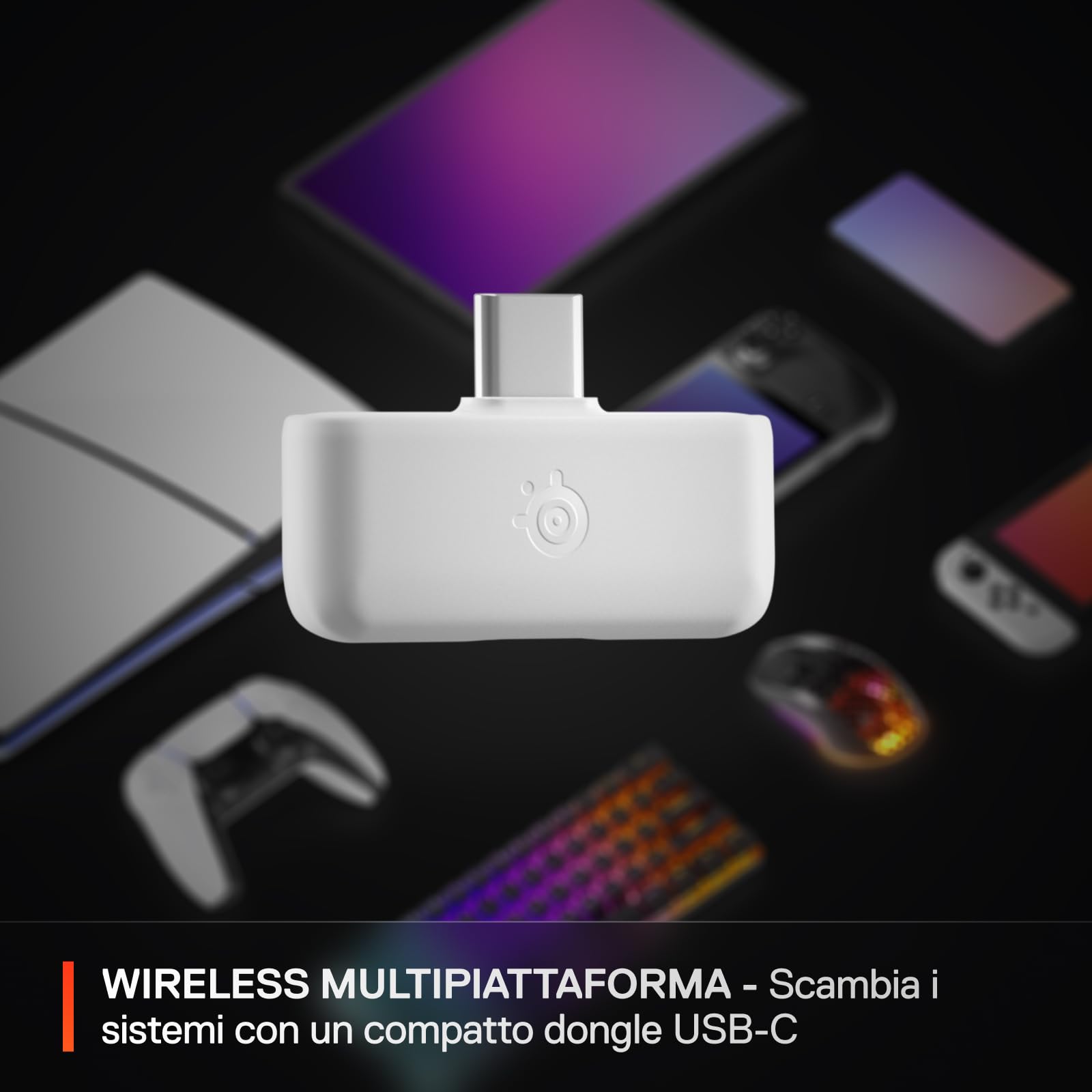 SteelSeries Arctis Nova 5P Cuffie Gaming Wireless Bianche PS5
