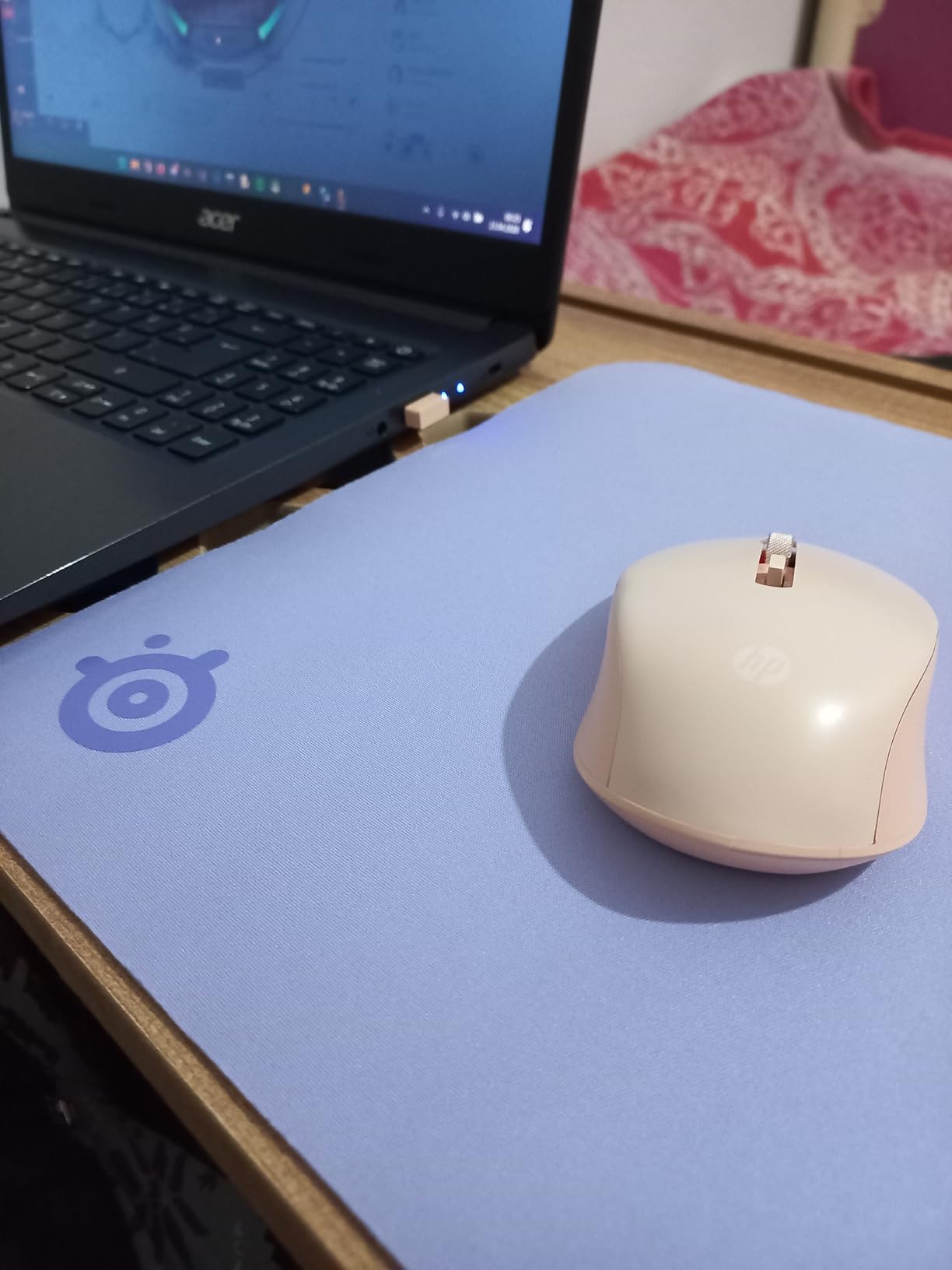 SteelSeries QcK Medium Tappetino gaming lavender 320x270 mm