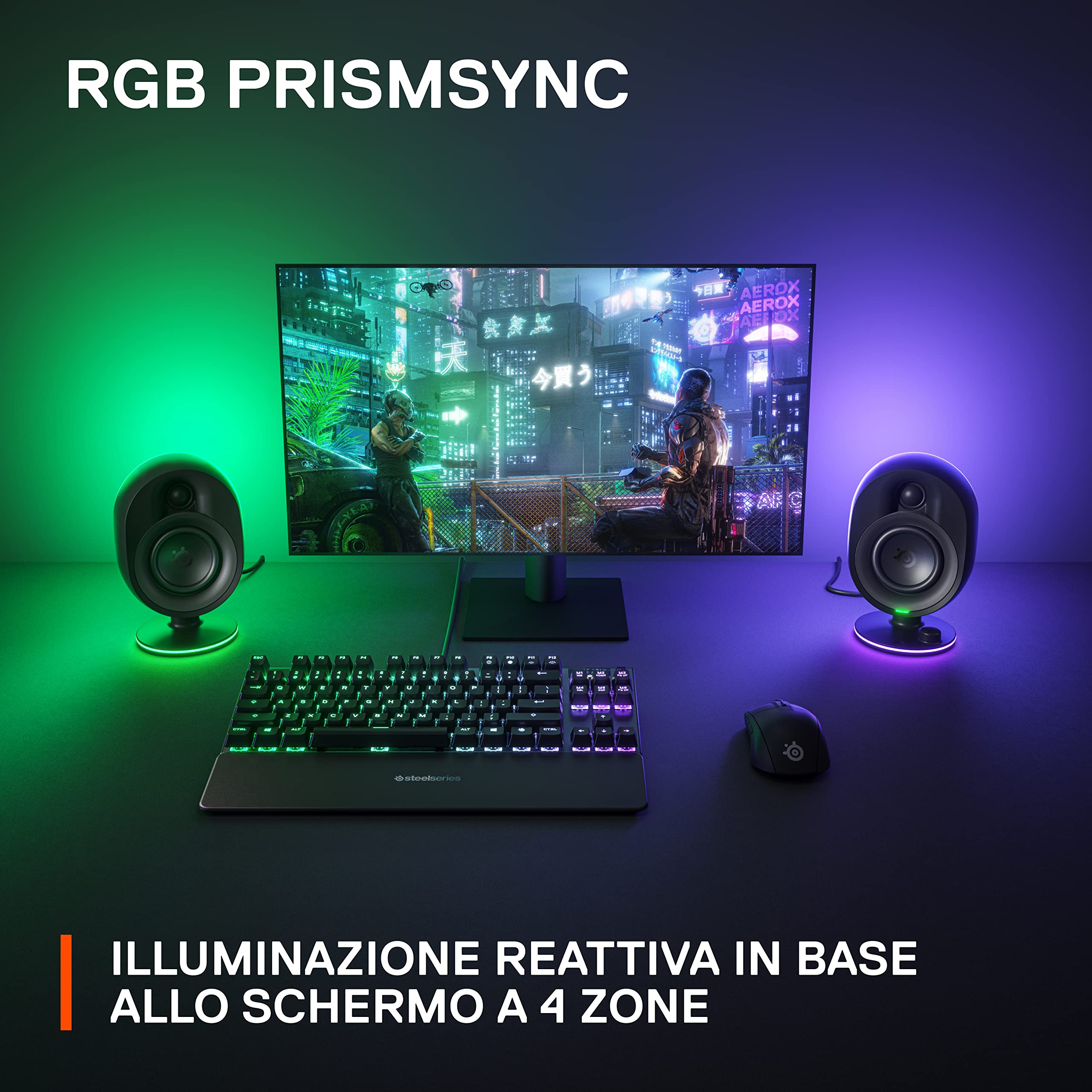 SteelSeries Arena 7 altoparlanti 2.1 RGB con subwoofer