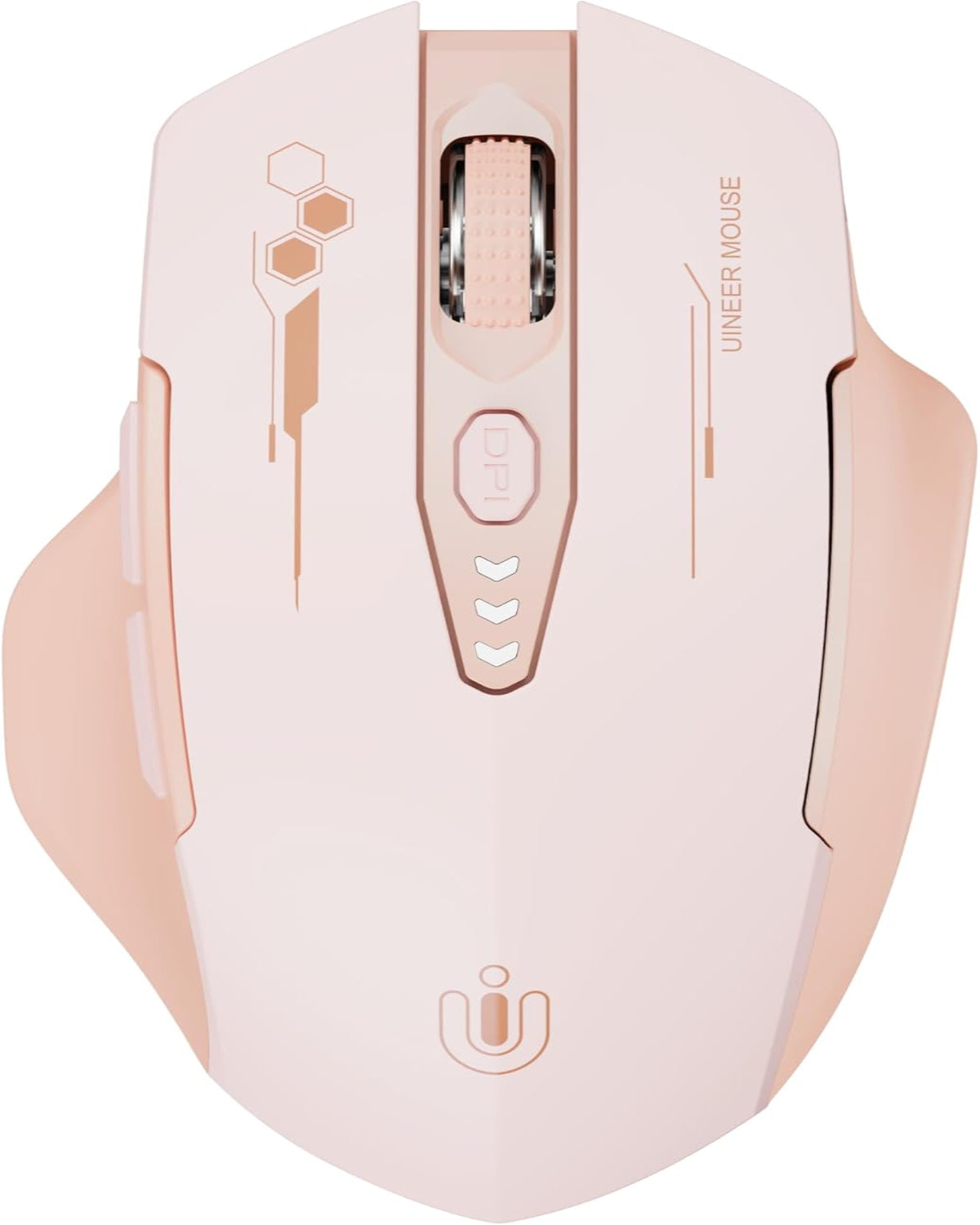 Uineer Tri-Mode Mouse Wireless Sakura Rosa Ergonomico