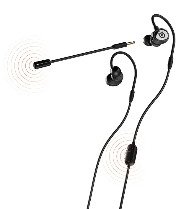 SteelSeries Tusq Cuffie In-Ear Nere Doppio Microfono Mobile