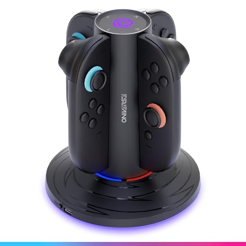 Oniverse Charging Station 4 Joy-Con Switch 2 USB-C LED