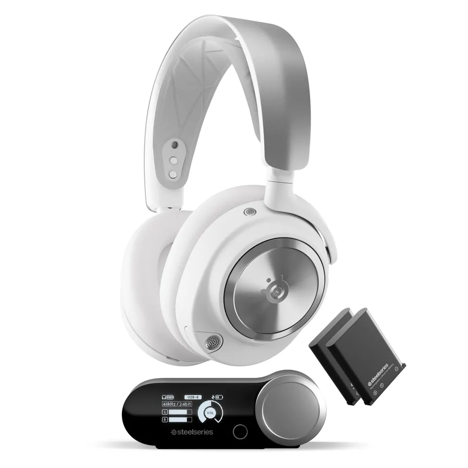 SteelSeries Arctis Nova Pro X cuffie wireless bianche ANC
