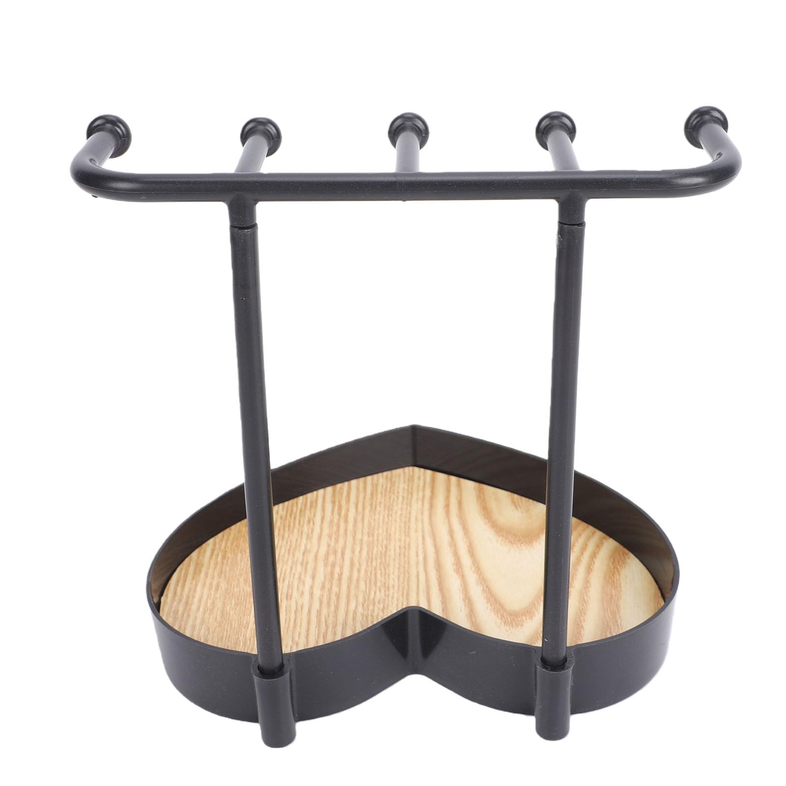 GOWENIC Espositore Gioielli Cuore Nero Porta Collane ABS