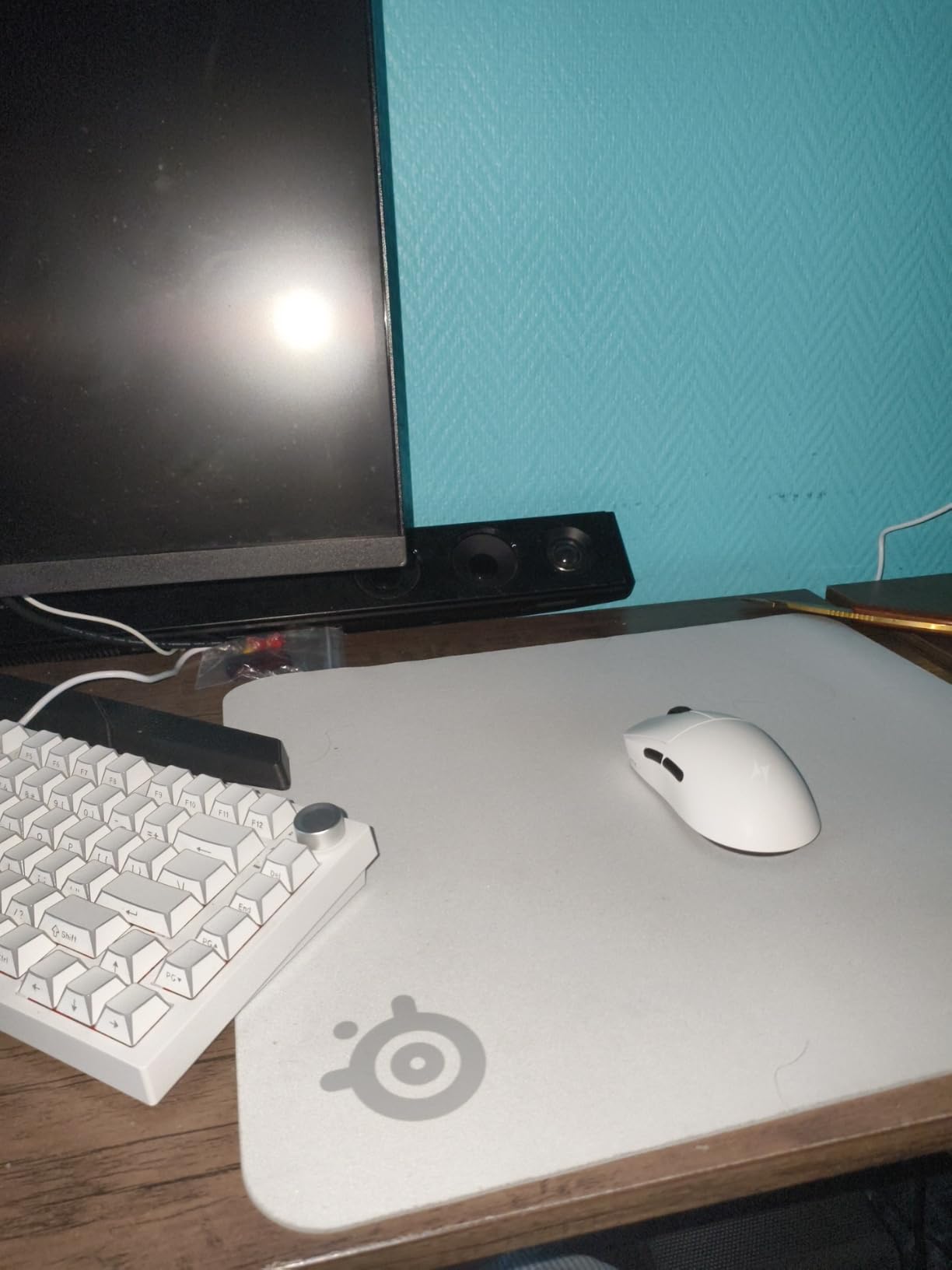 SteelSeries QcK Mousepad Grande Bianco 450x400 Tappetino Gaming