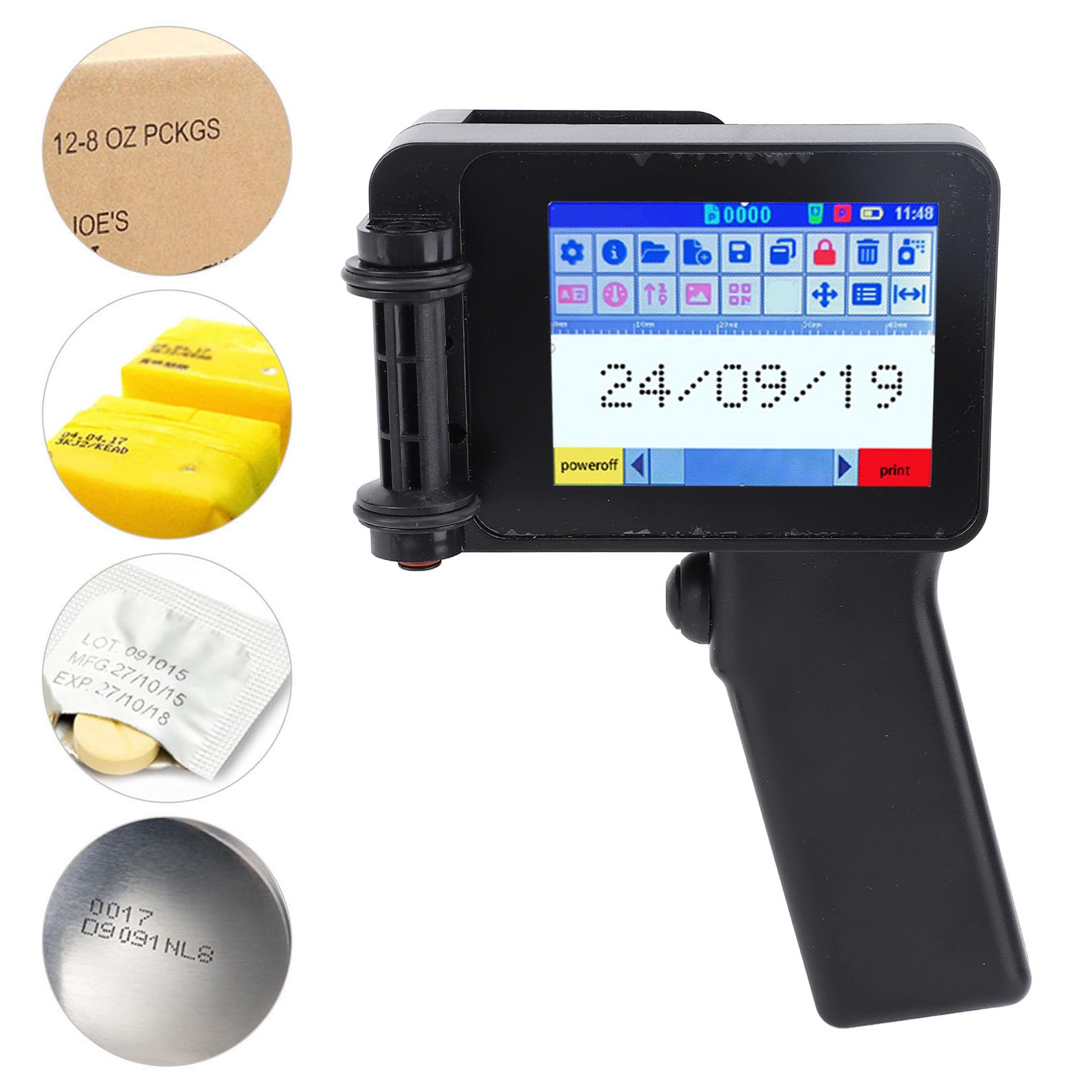 Gowenic N6 stampante portatile inkjet touchscreen 4,3"