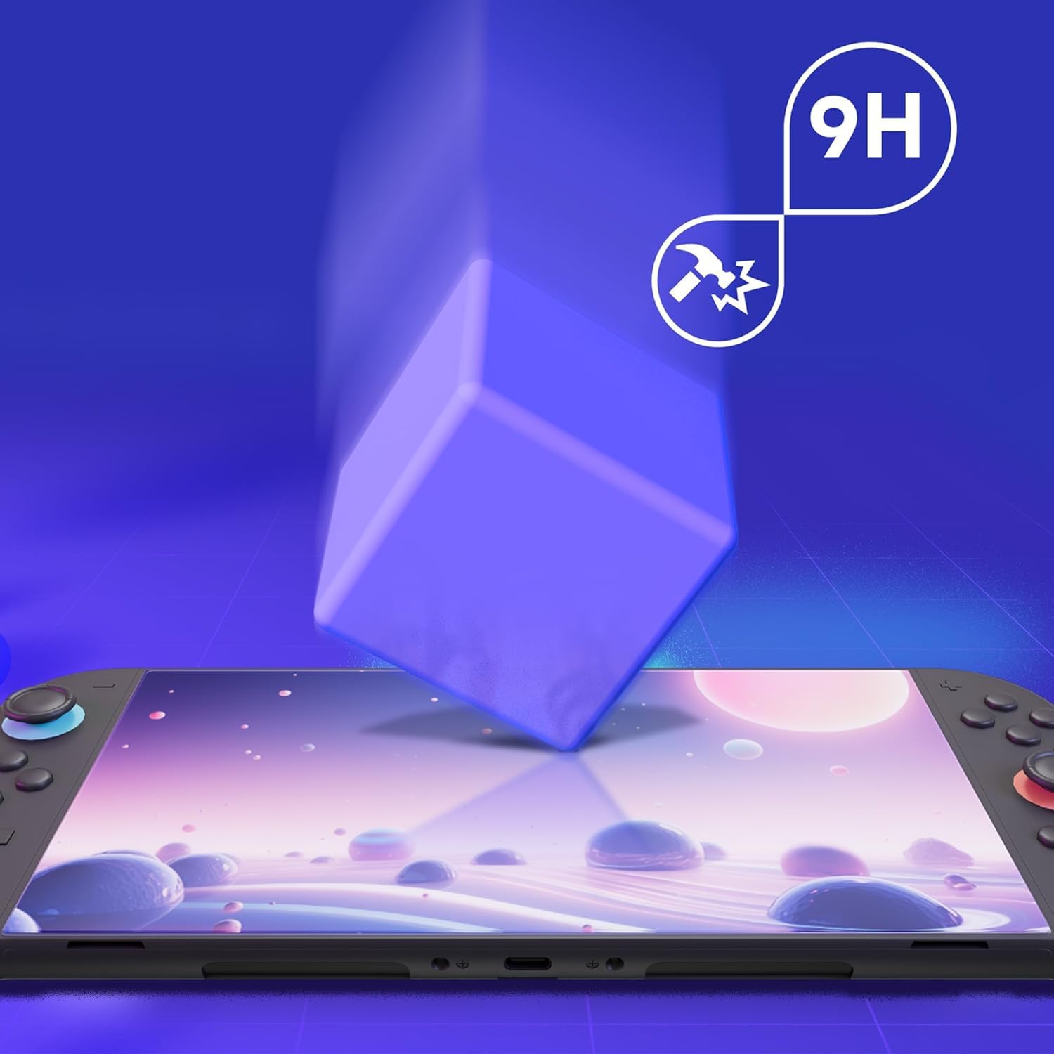Oniverse Accessories vetro temperato Switch 2 9H anti luce blu