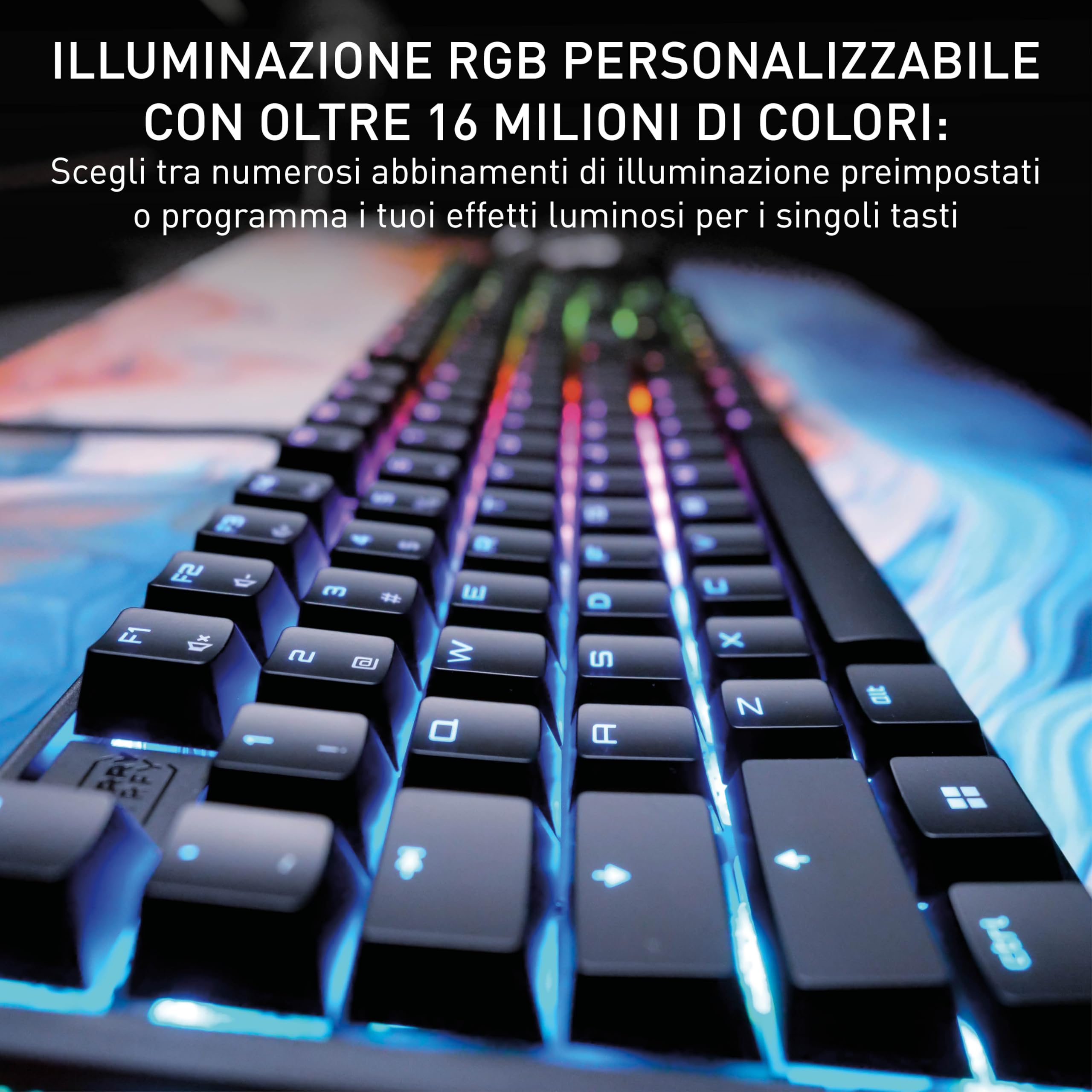 CHERRY XTRFY MX 3.1 Tastiera gaming meccanica AZERTY RGB Red nera