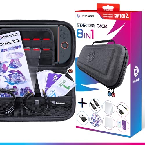 Oniverse Starter Kit 8 in 1 Custodia Switch 2 Vetro USB-C