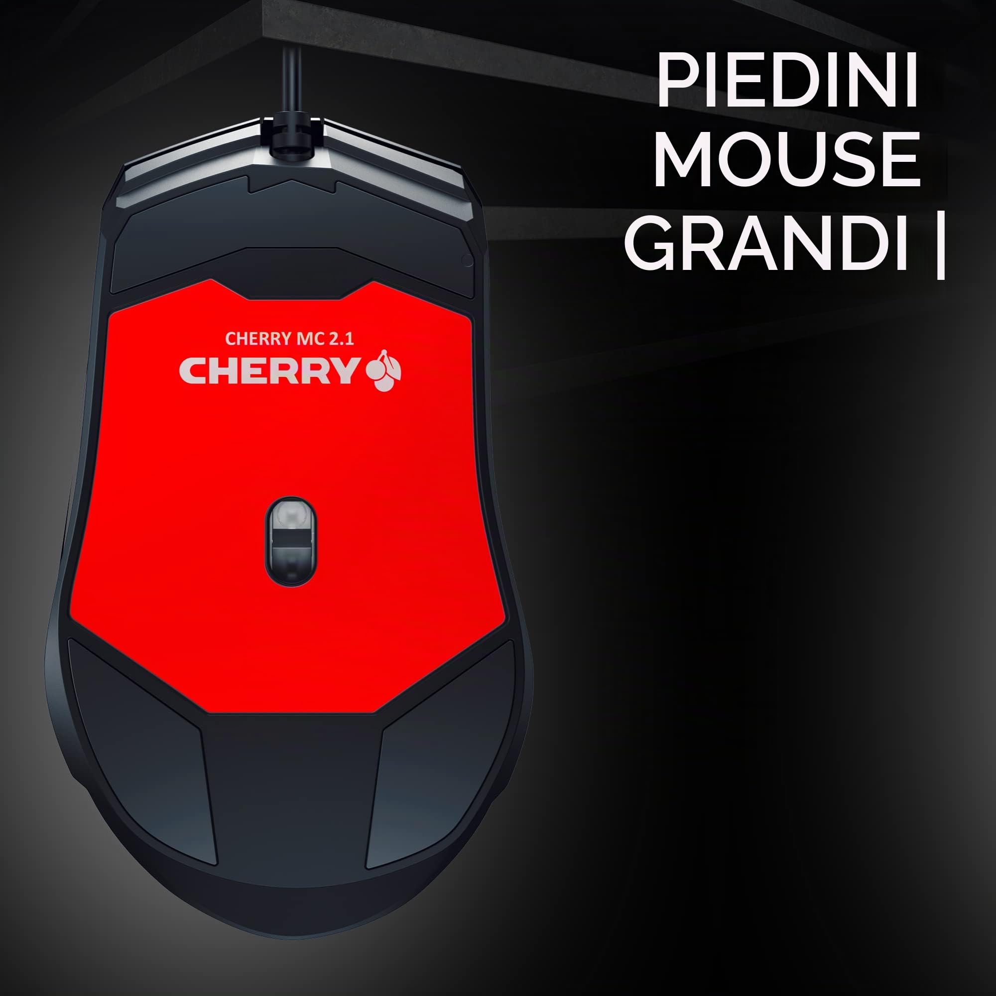CHERRY MC 2.1 Mouse Gaming con Filo Nero 5000 DPI RGB