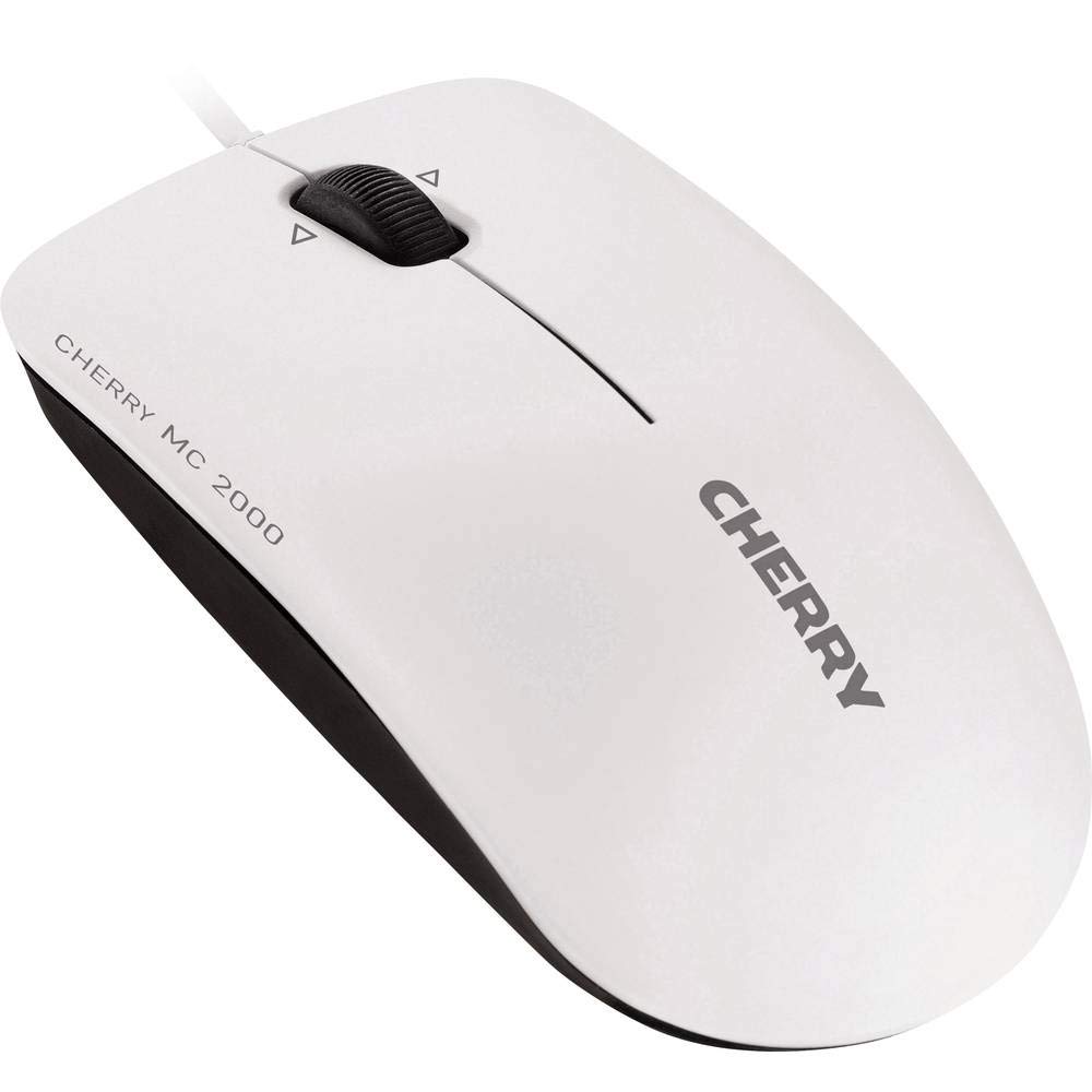 Cherry MC 2000 mouse ufficio con filo bianco-grigio 1600 dpi