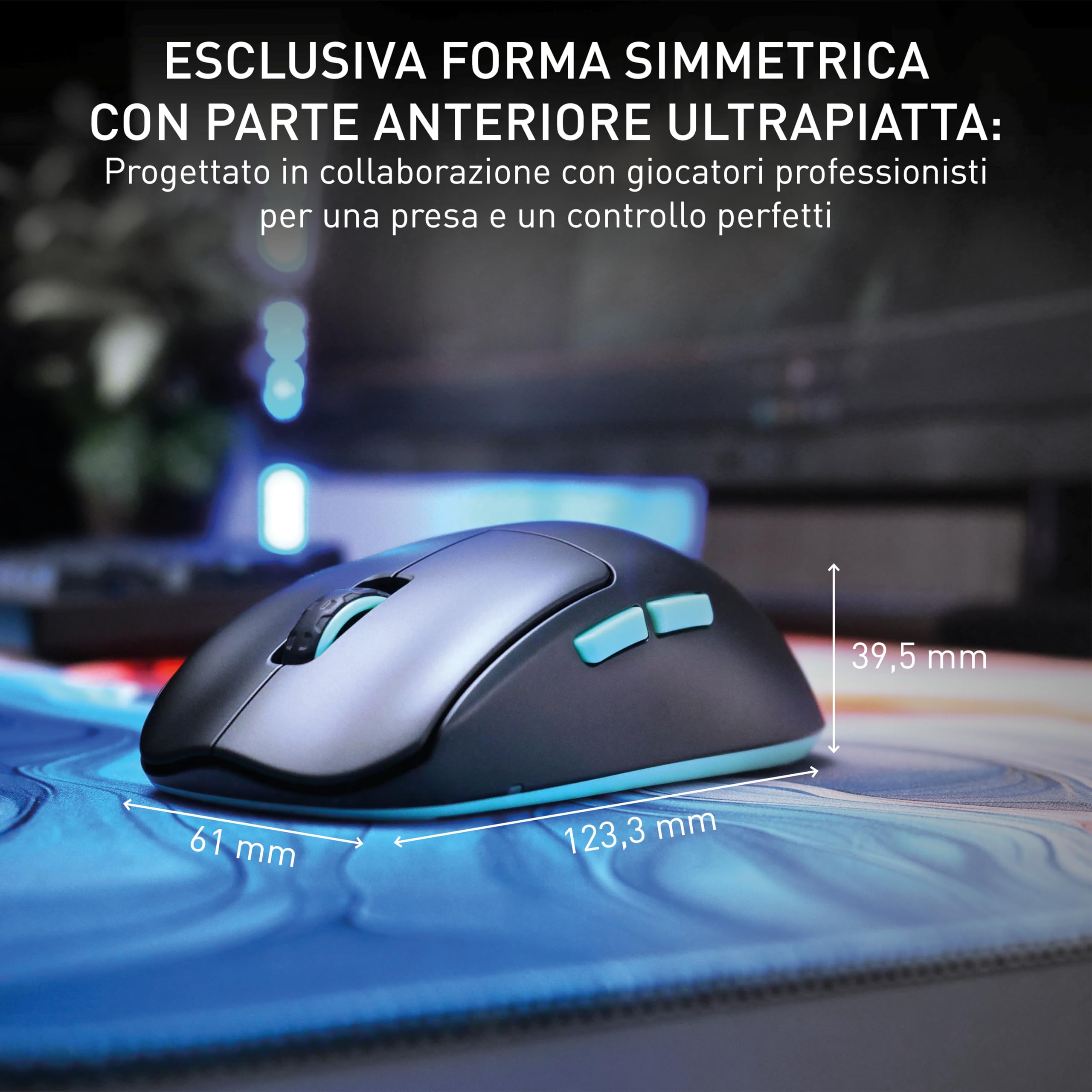 Cherry Xtrfy M68 Wireless Mouse Gaming Nero 53 g
