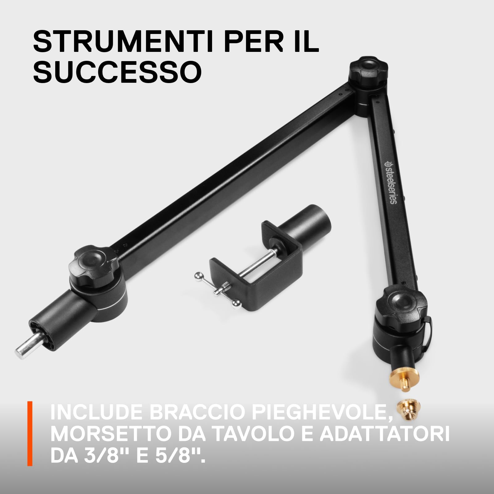 SteelSeries Alias braccio microfono pieghevole 360° morsetto