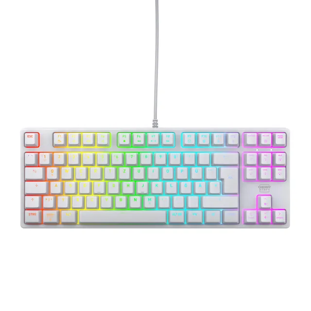 Xtrfy K4V2 TKL tastiera gaming bianca QWERTZ RGB MX Red