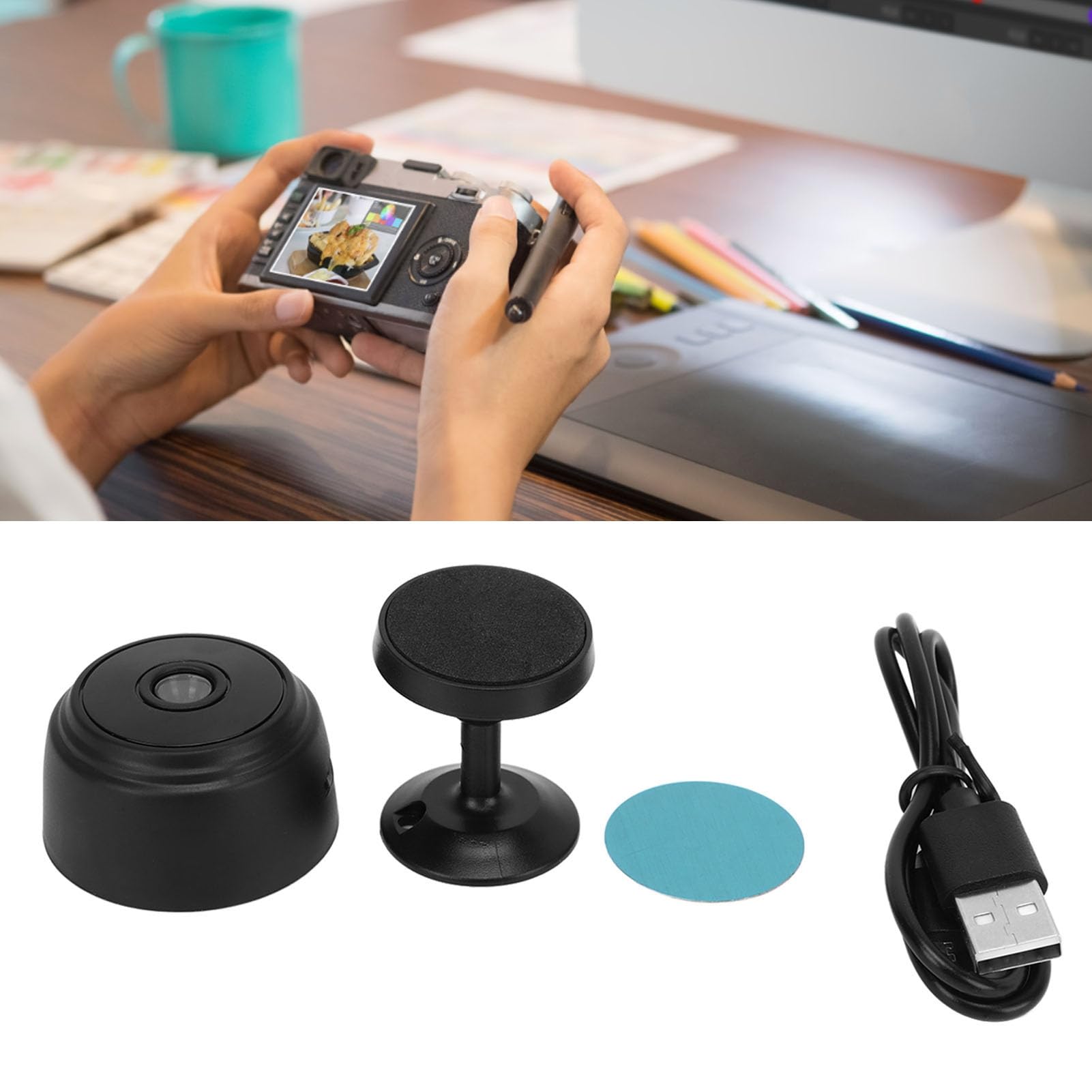 Gowenic A9 mini telecamera WiFi 1080p nera magnetica