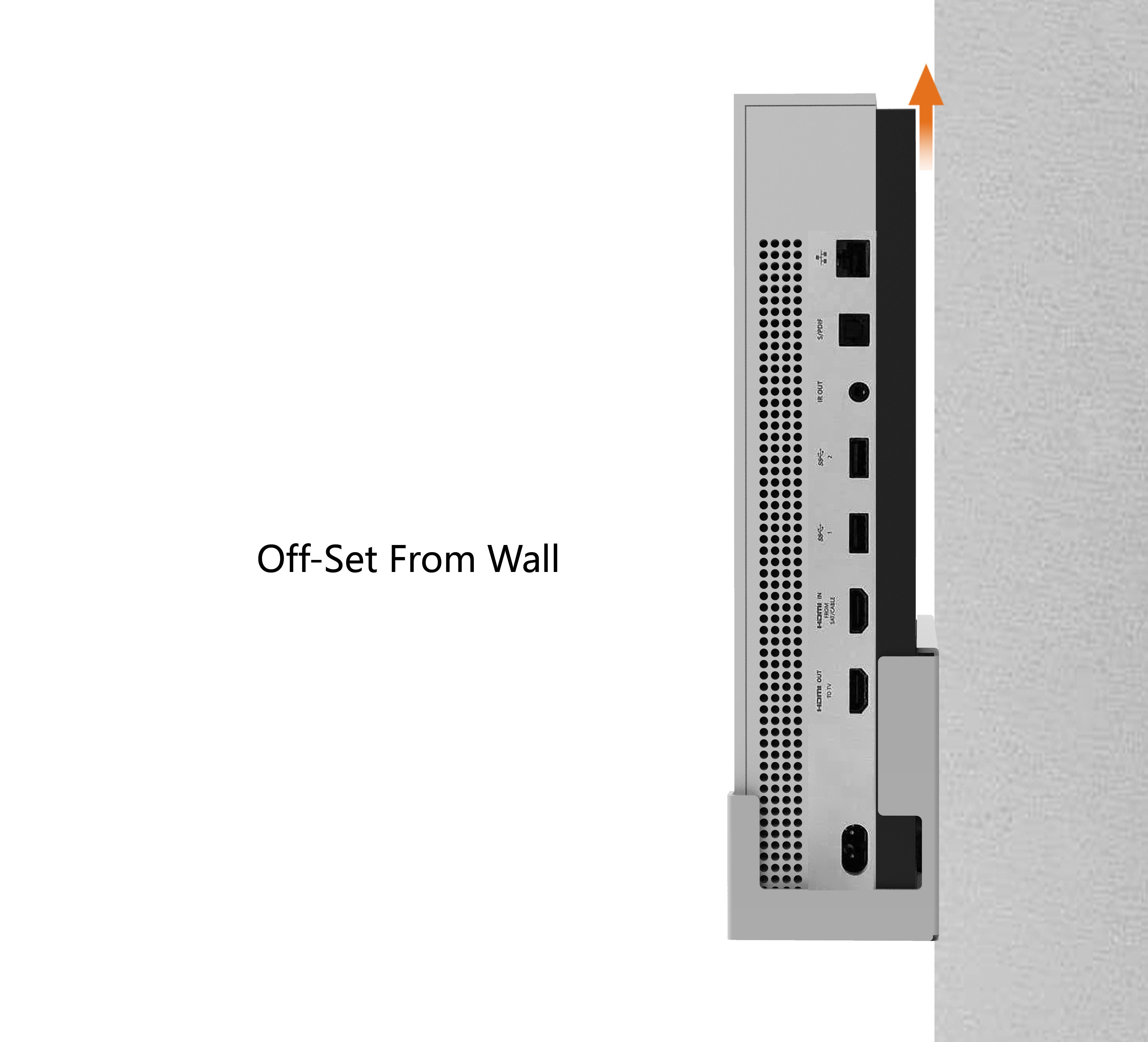 Monzlteck XBOX Mount supporto parete Xbox One S metallo