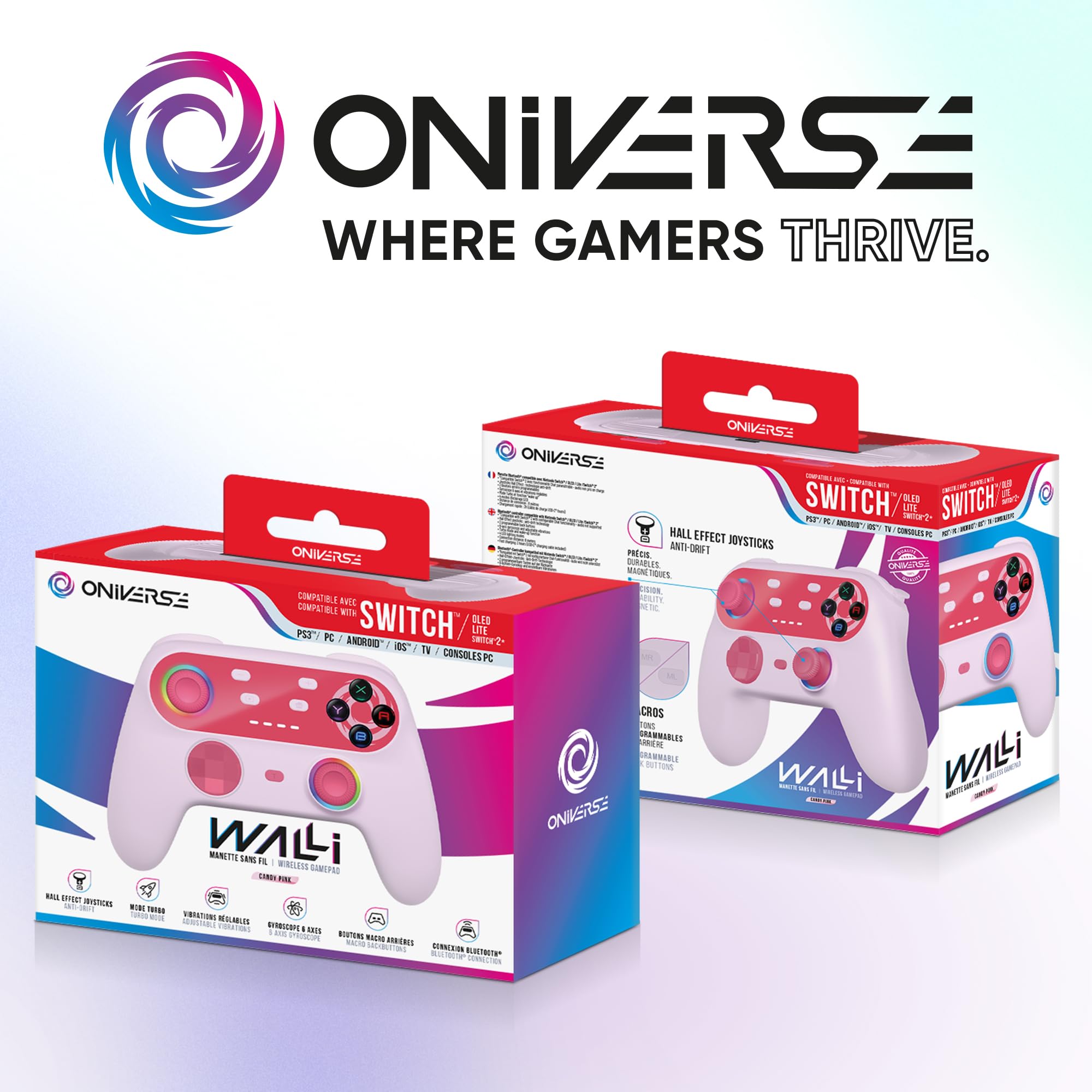 Oniverse Walli Controller Wireless Switch Rosa Hall Effect
