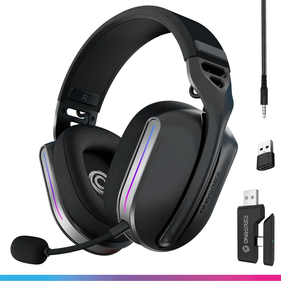 Oniverse Polaris Cuffie Gaming Wireless Eclipse Black 7.1