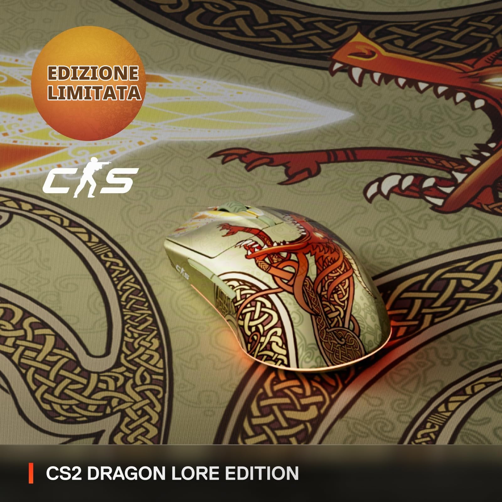 SteelSeries CS2 Dragon Lore mouse wireless 18K DPI 200h
