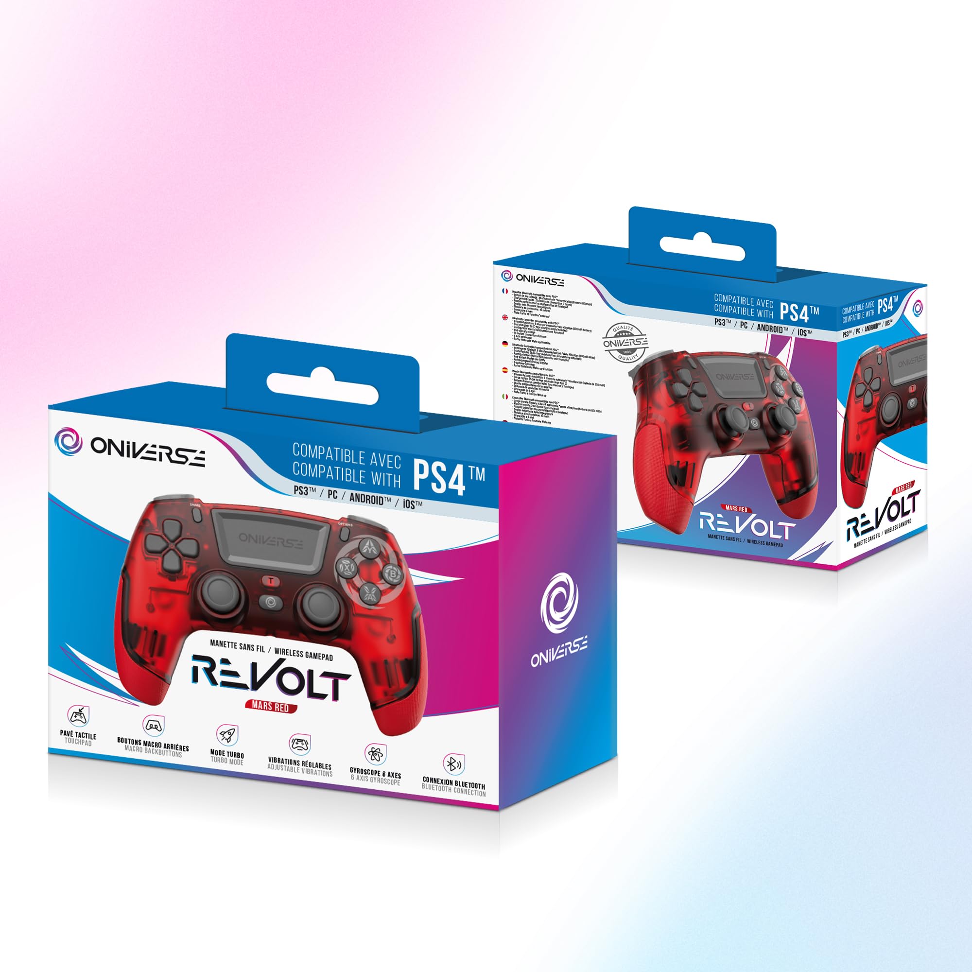 Oniverse Revolt Controller Wireless Mars Red PS4 PC