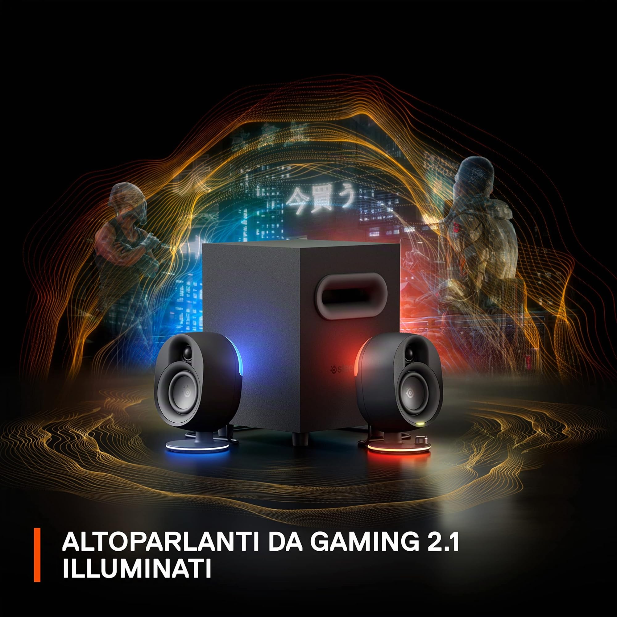SteelSeries Arena 7 altoparlanti 2.1 RGB con subwoofer