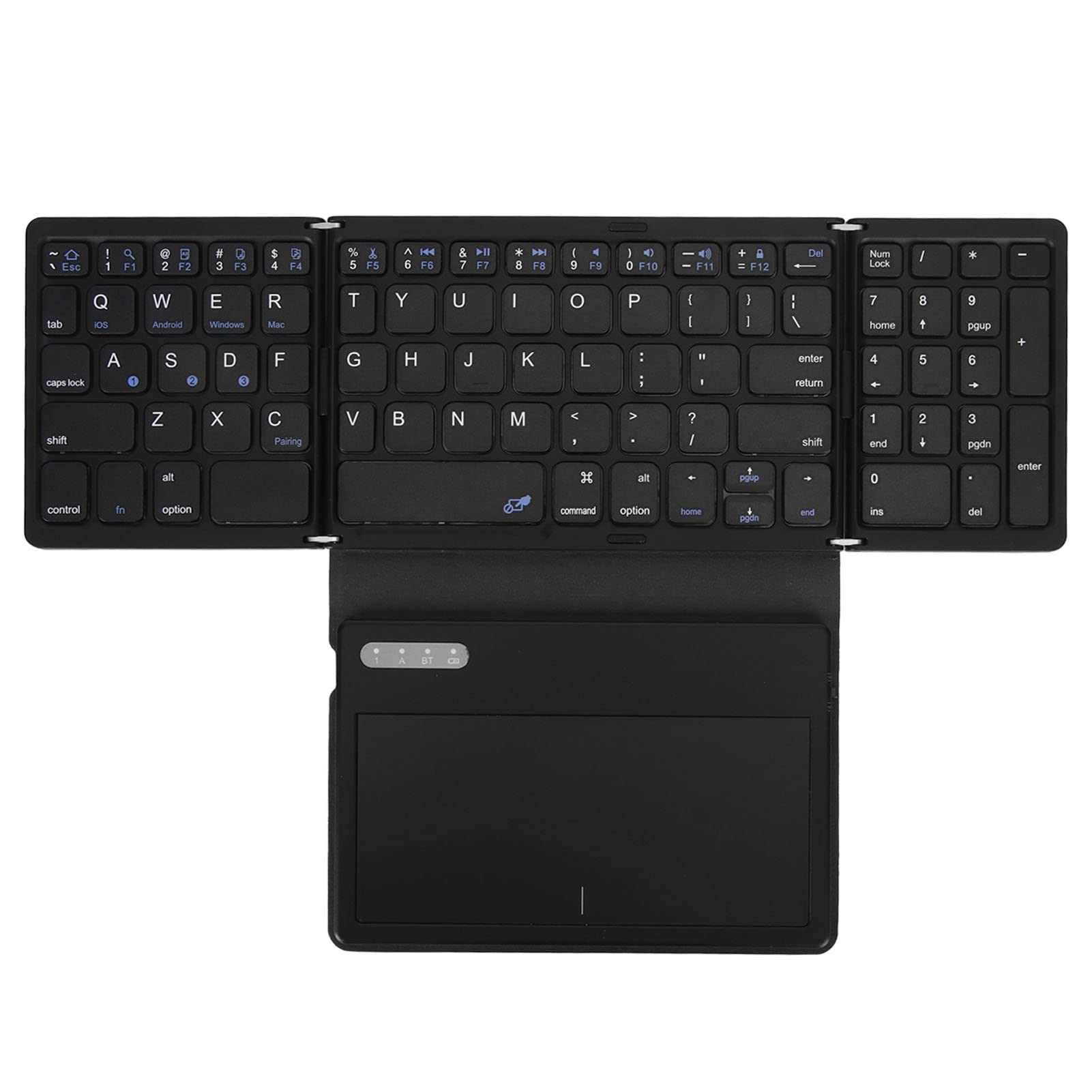 GOWENIC Tastiera Bluetooth Pieghevole Touchpad 10 m