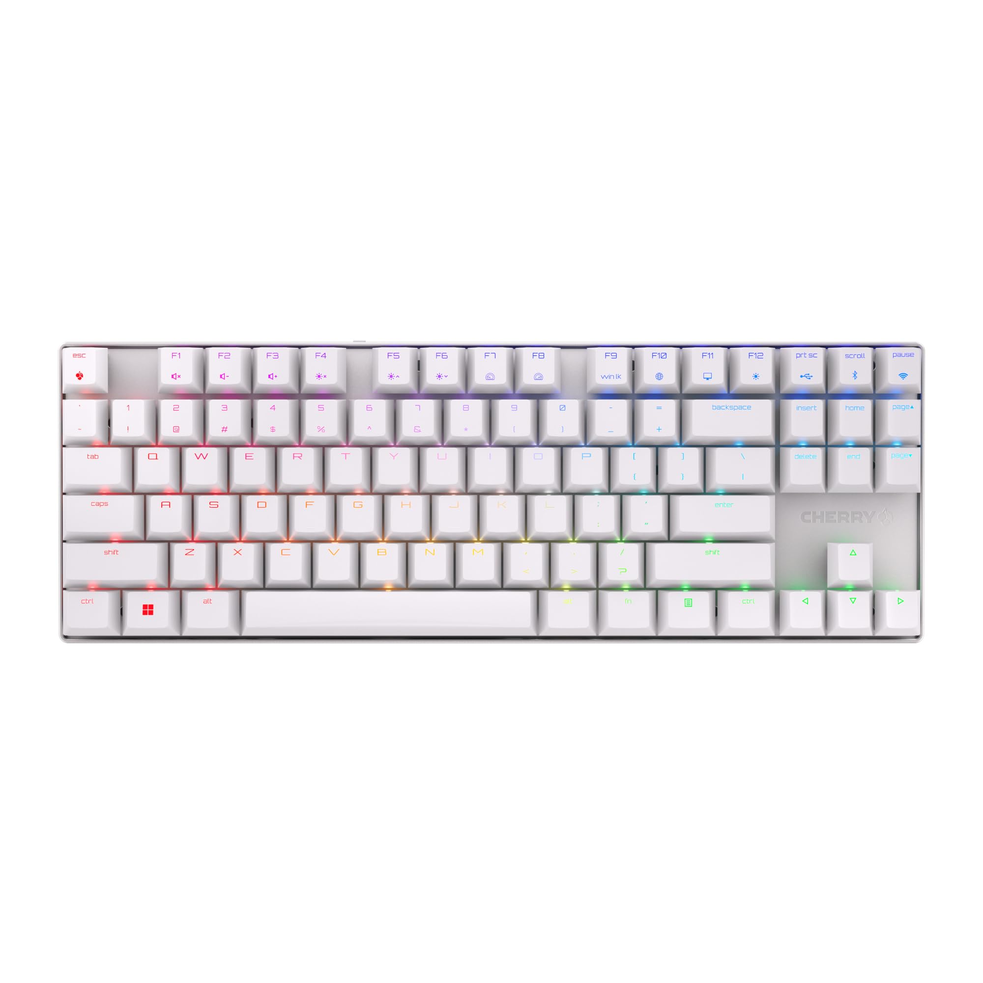 Cherry MX 8.2 TKL Tastiera Gaming Wireless Bianca MX2A Blue