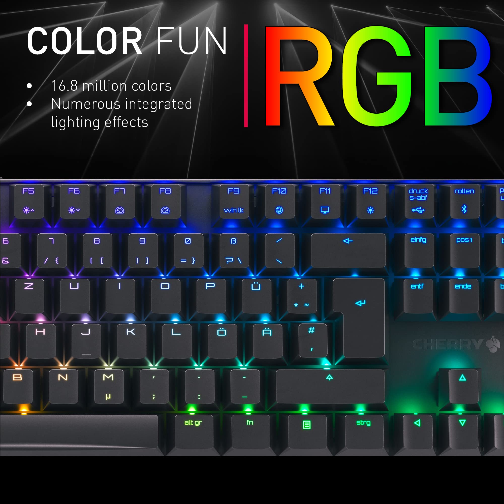 Cherry MX 8.2 TKL Tastiera Gaming Wireless Bianca MX2A Blue
