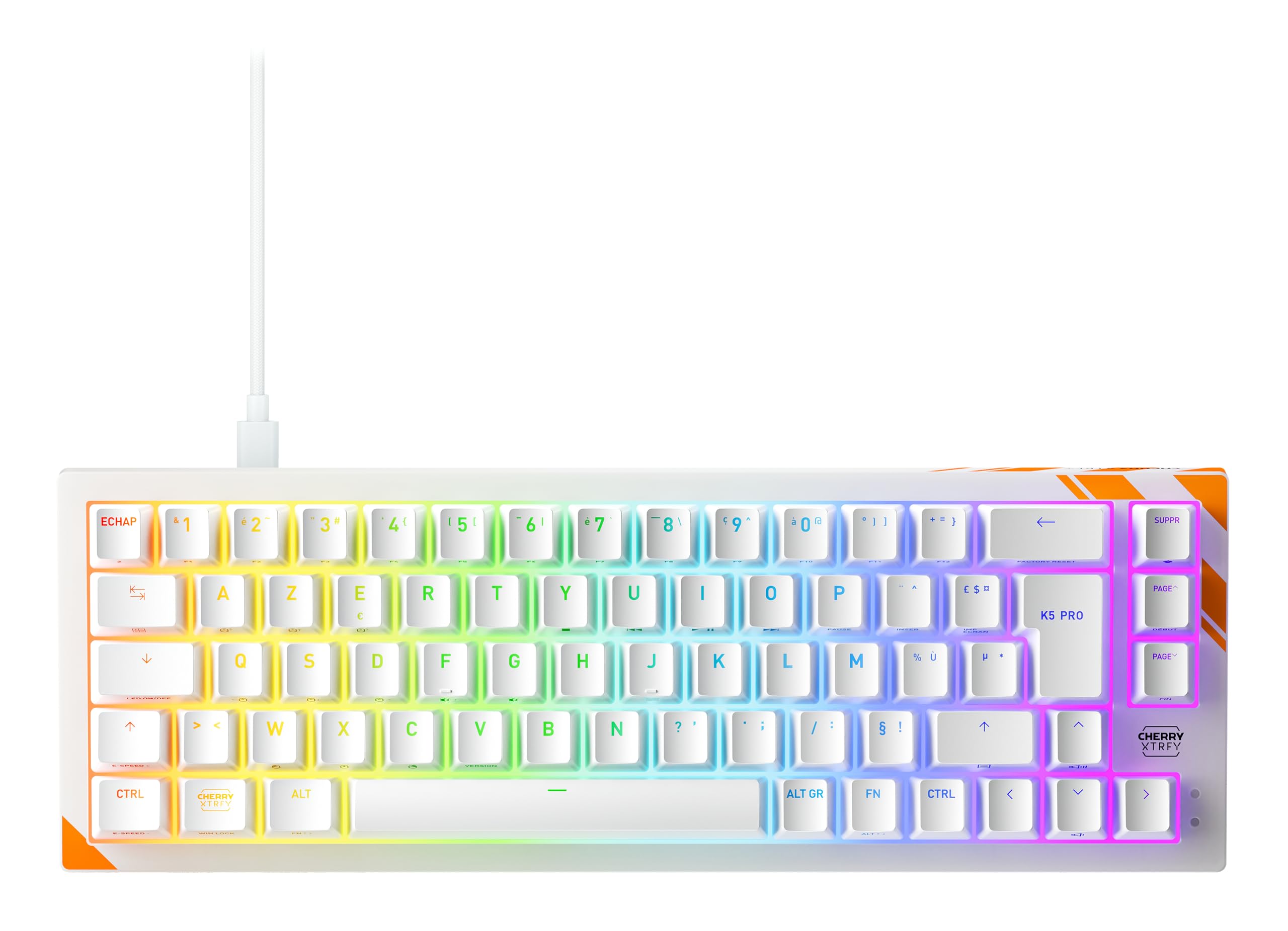 Cherry Xtrfy K5 Pro TMR Tastiera Compatta FR Nera