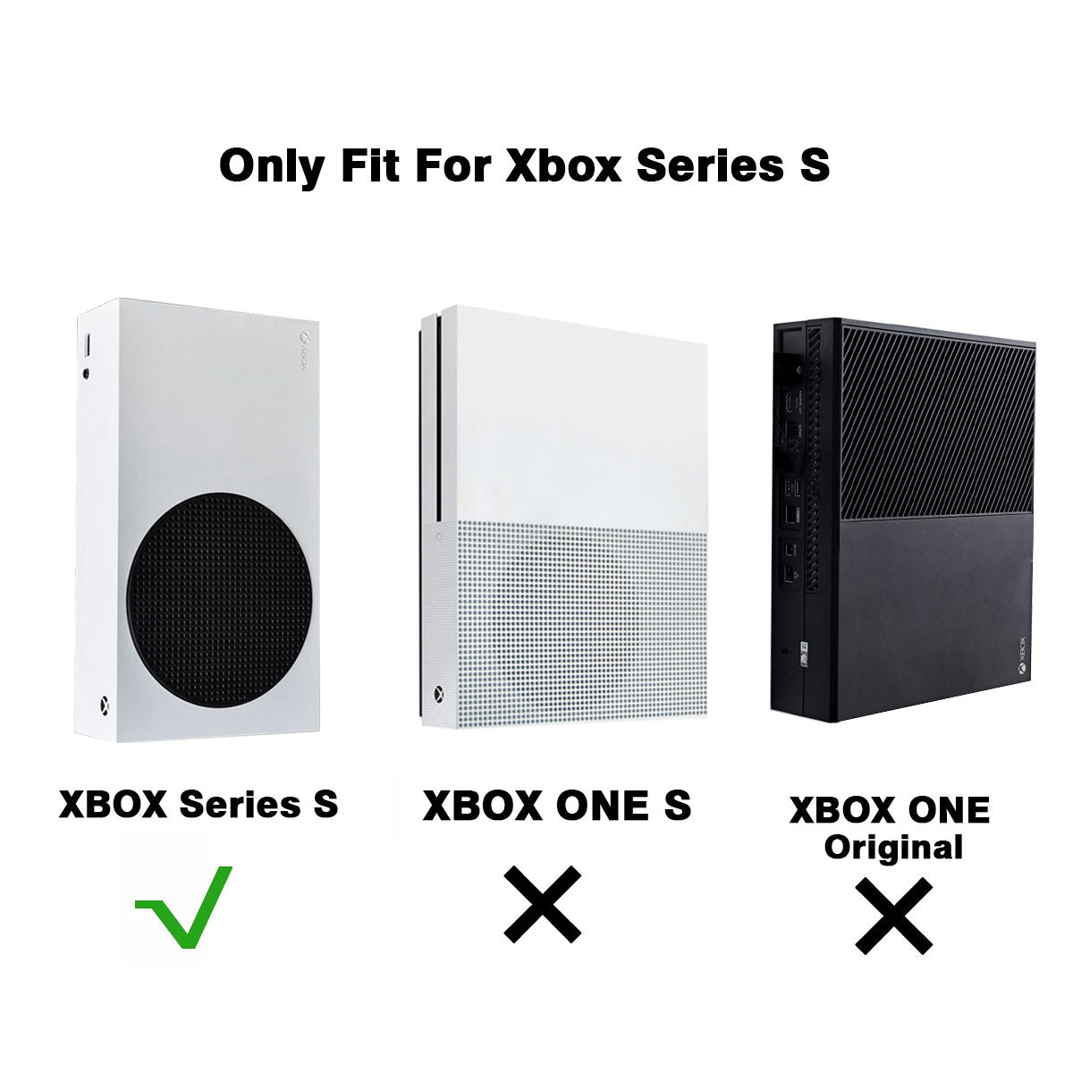 Monzlteck XBOX Mount Supporto a Muro Xbox Series S Metallo